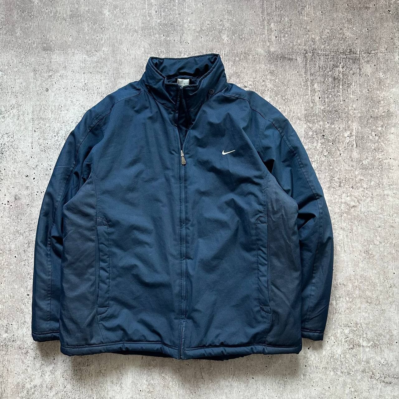 Nike × Vintage Nike y2k Vintage Big Embroidered Swoosh Logo Nylon Jacket Size US L / EU 52-54 / 3 - 4 Thumbnail