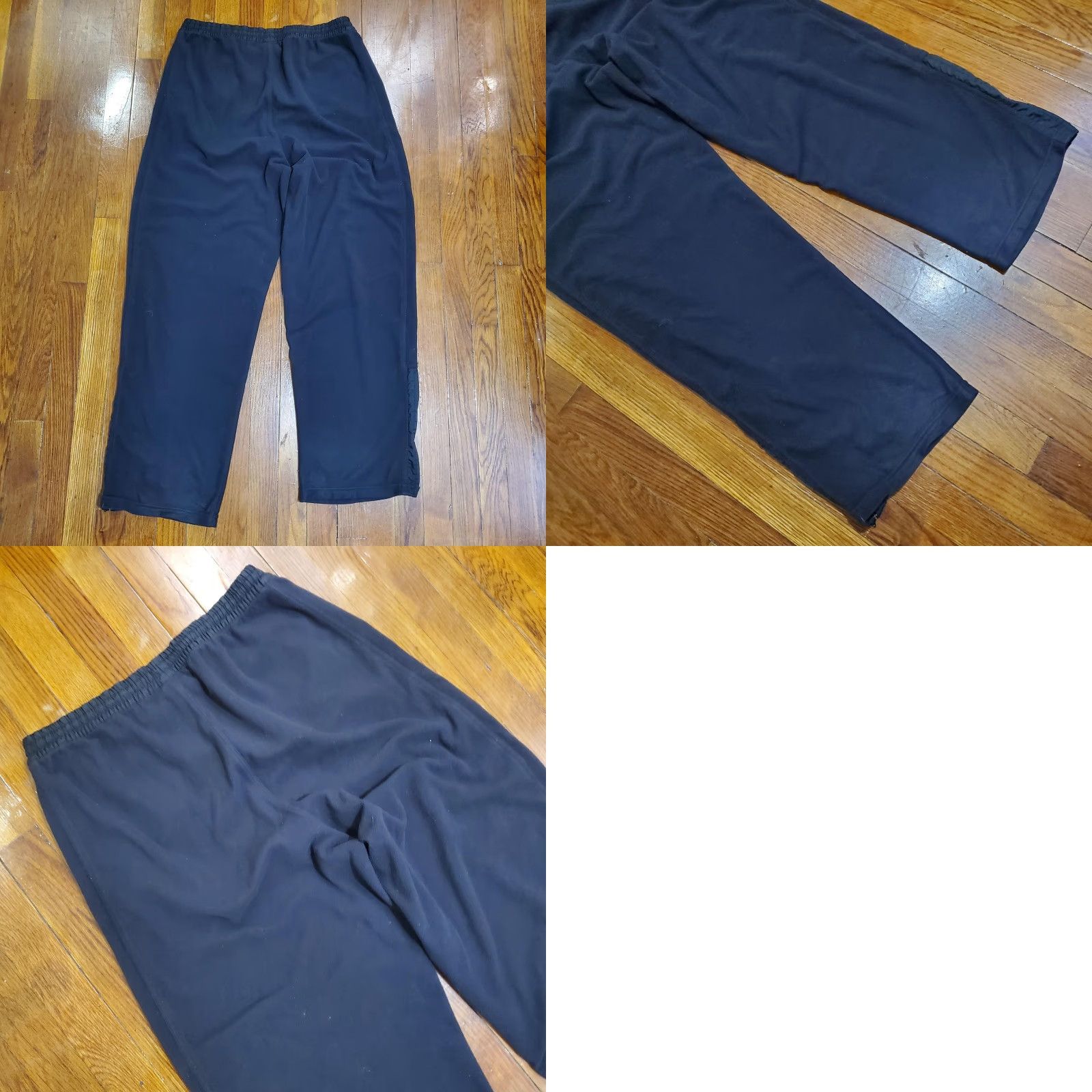 Nike VINTAGE Nike Pants Mens Large Fleece Joggers Athletic Zipper Pockets Polyester Size US 33 - 9 Thumbnail