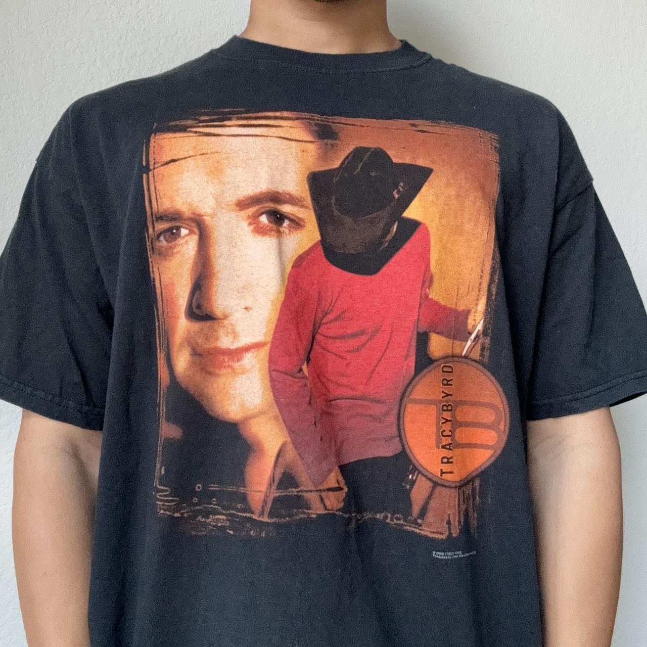 Band Tees × Vintage Vintage Tracy Byrd 2002 Band Graphics Black Tee Shirt Size US XL / EU 56 / 4 - 2 Thumbnail