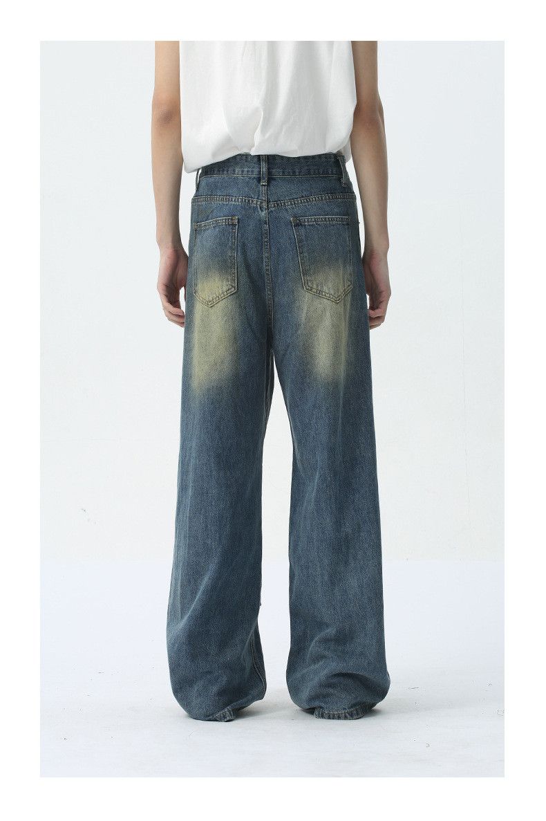 Vintage American retro street style patchwork distressed jeans Size US 32 / EU 48 - 5 Thumbnail