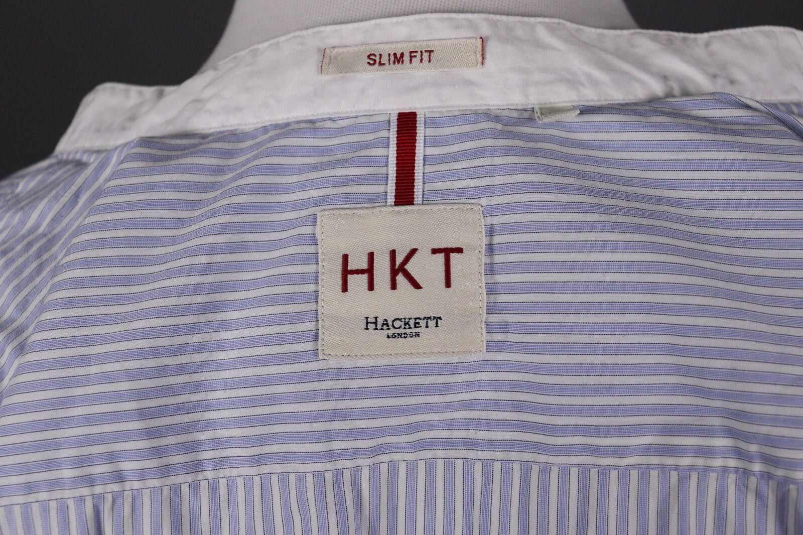 Designer Hackett London Slim Fit Blue Long Sleeve Shirt Size XL Size US XL / EU 56 / 4 - 9 Thumbnail