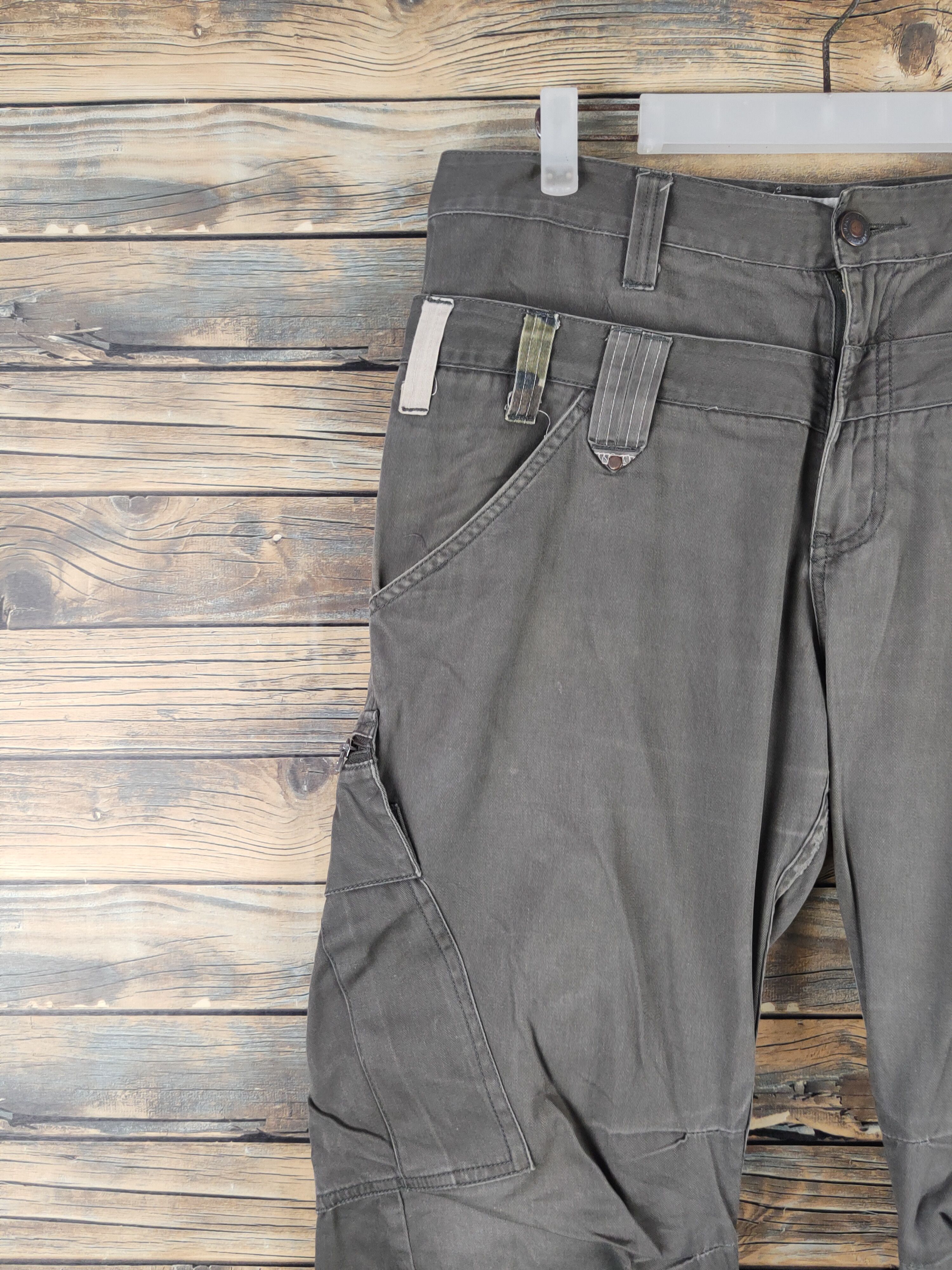 Japanese Brand DL Almighty Olive Multipocket Cargo Pants #2444 Size US 32 / EU 48 - 3 Thumbnail