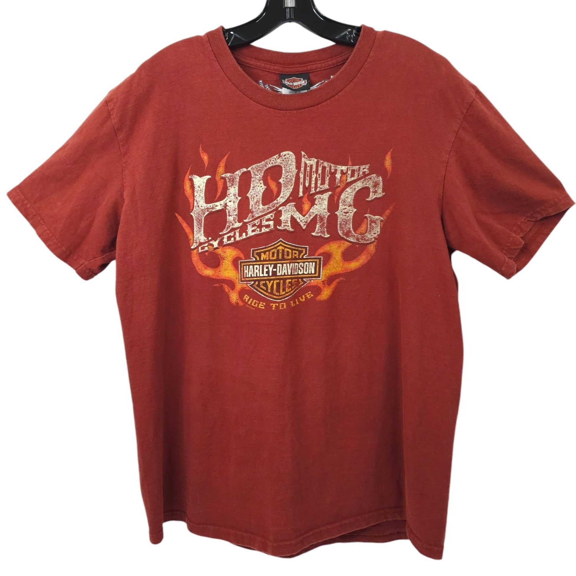 Harley Davidson Harley Davidson T Shirt Mens L Double Sided Ride To Live Size US L / EU 52-54 / 3 - 2 Thumbnail