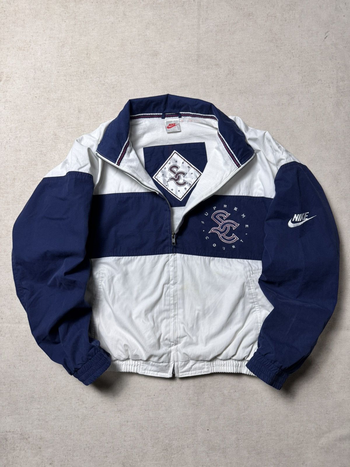 Nike Vintage 80’s Nike Supreme Court Windbreaker Jacket Size US M / EU 48-50 / 2 - 2 Thumbnail