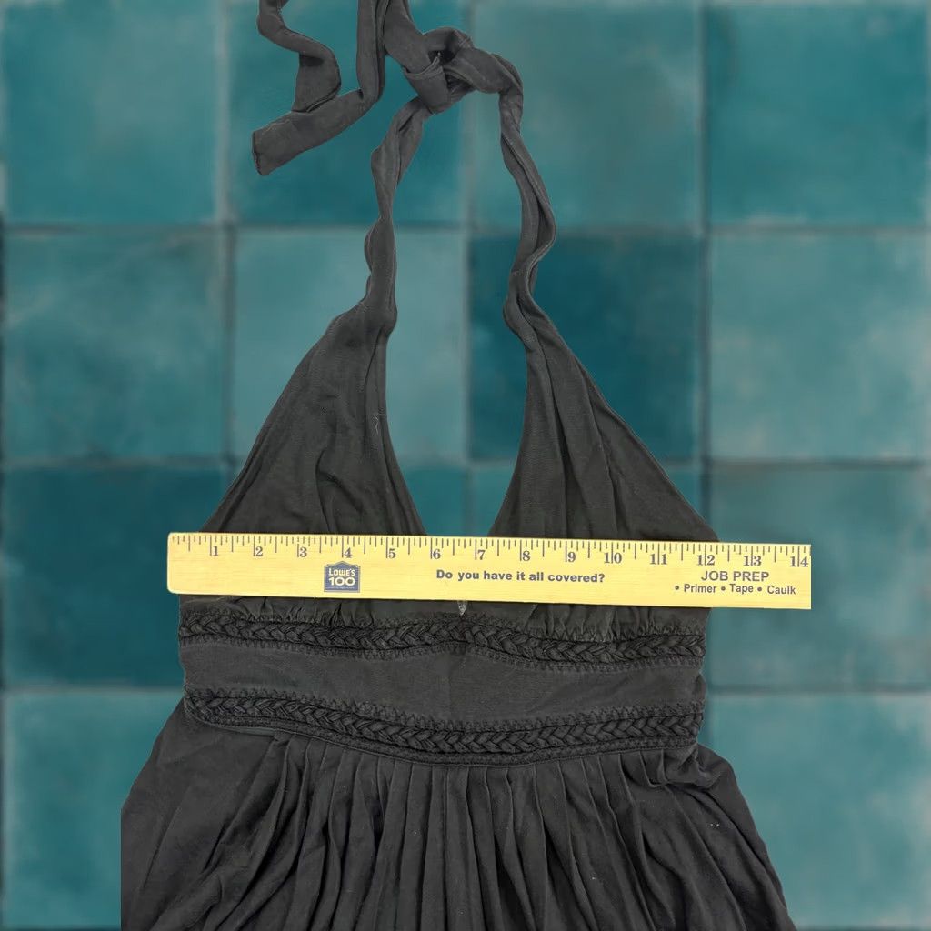 Ted Baker Ted Baker Dress Womens 2 Black Halter Empire Ruched Jersey Mini Sundress Size XS / US 0-2 / IT 36-38 - 1 Thumbnail