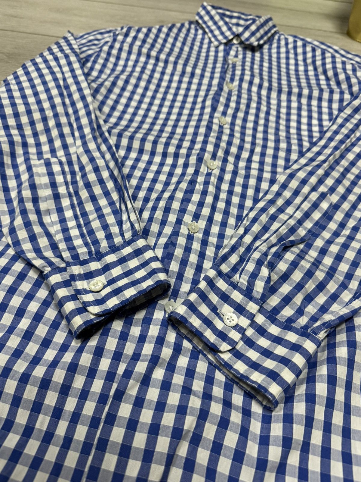 Ralph Lauren Purple Label Ralph Lauren POLO Purple Label shirt check mesh Size US L / EU 52-54 / 3 - 6 Thumbnail
