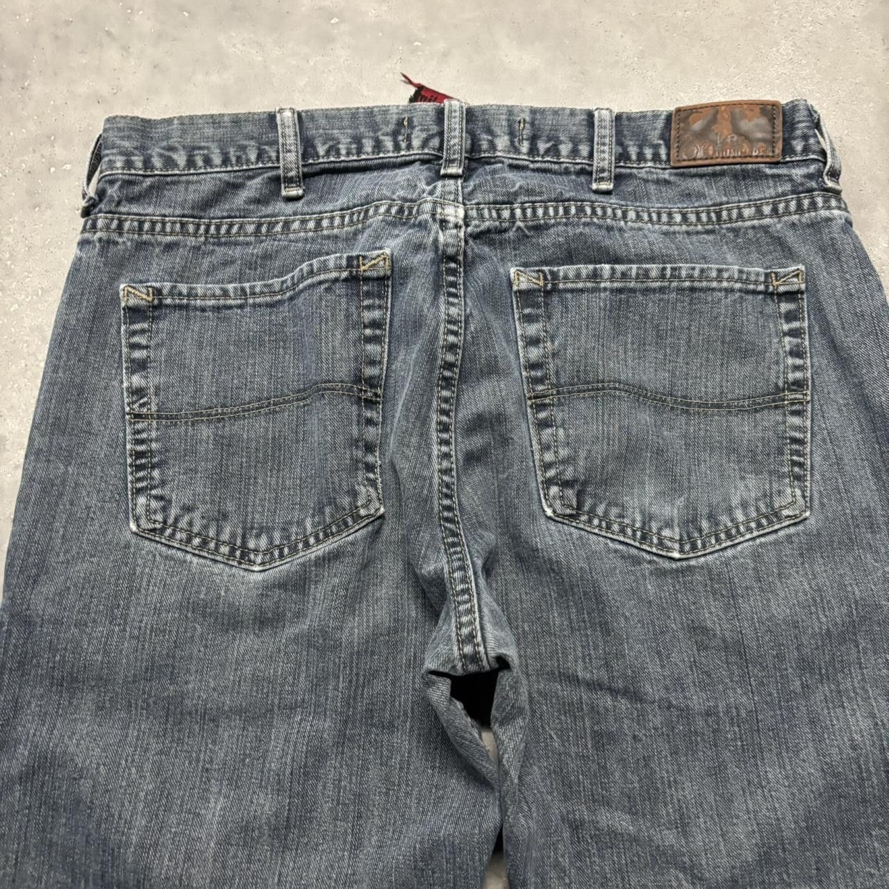 Japanese Brand × Vintage Crazy Vintage Y2K/2000s Grunge Dark Wash Denim Jeans! Size US 33 - 7 Thumbnail