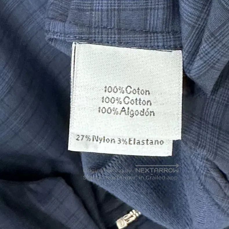 Hermes Hermes size 41 Blue plaid zipper jacket Size US XXS / EU 40 - 4 Thumbnail