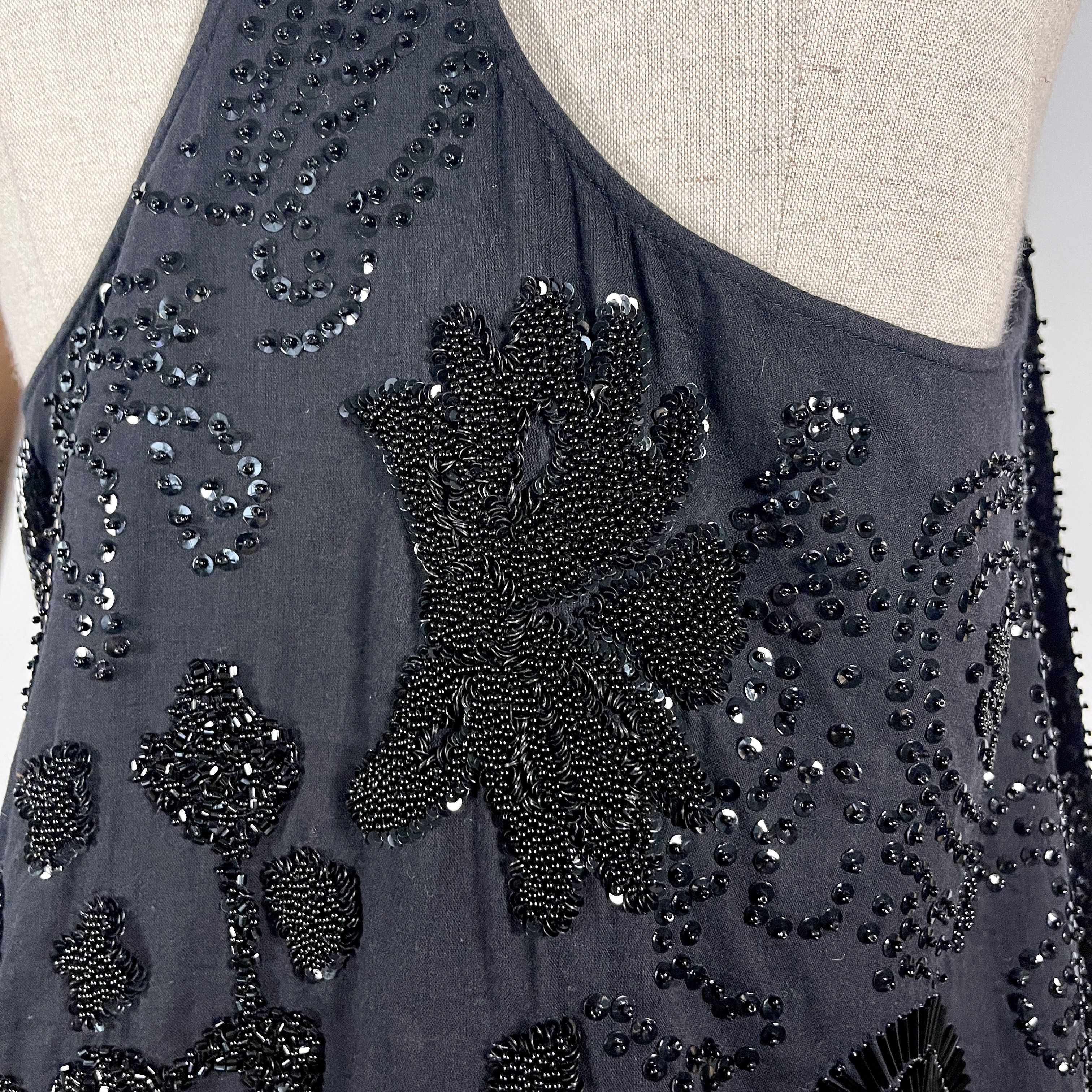 Peachoo + Krejberg PEACHOO + KREJBERG Black Hand-Embroidered Top size M Size M / US 6-8 / IT 42-44 - 6 Thumbnail