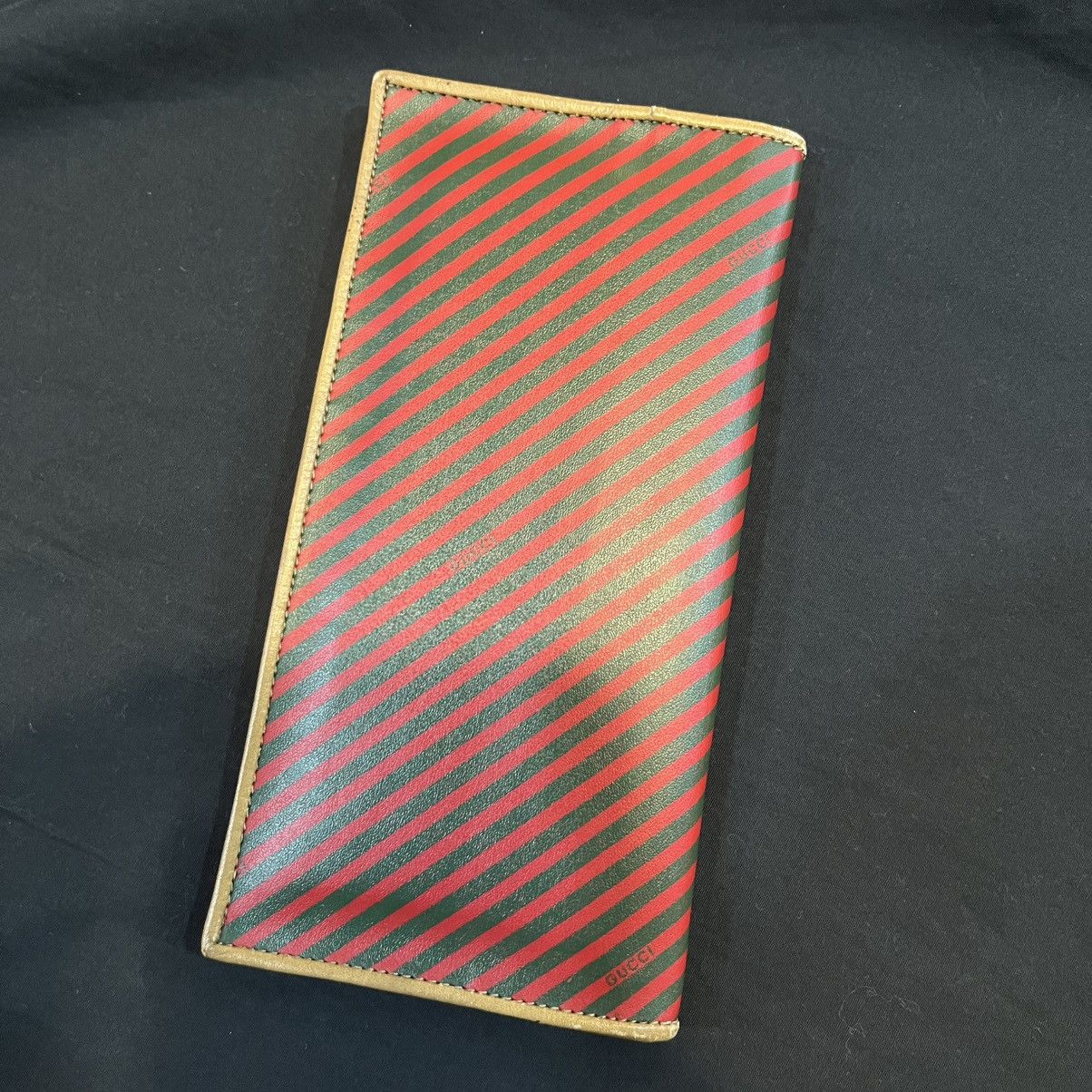 Gucci Vintage Gucci Striped Wallet Size ONE SIZE - 2 Thumbnail