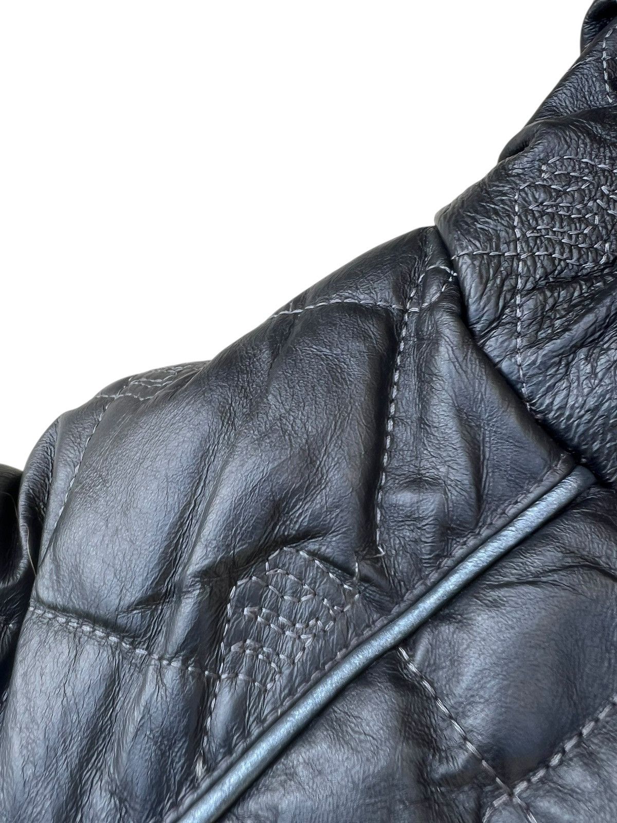 Rocawear Vintage Y2K Rocawear Quilt Crop Down Leather Jacket Real Fur Size US S / EU 44-46 / 1 - 7 Thumbnail