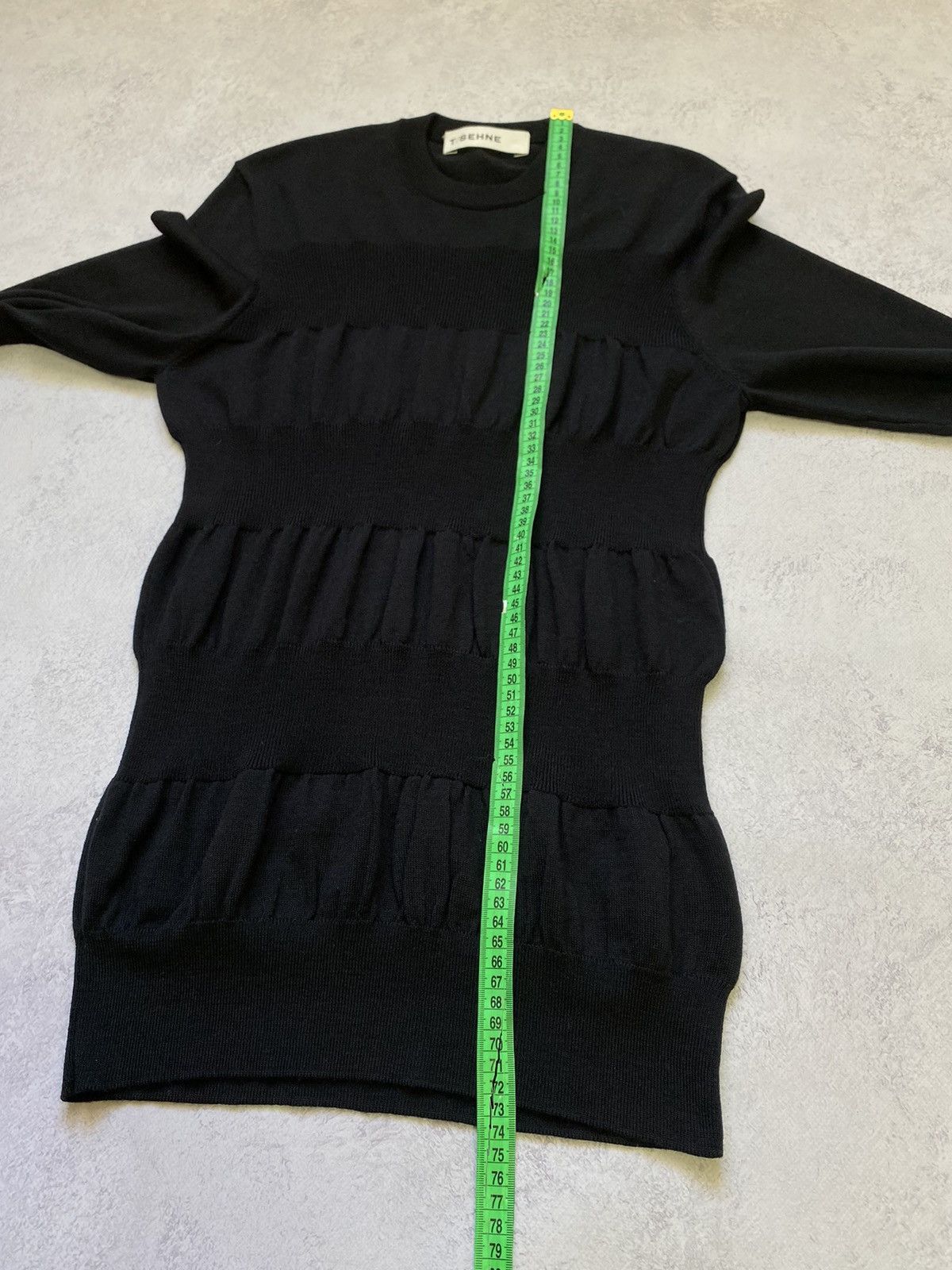 Other T/SEHNE Womens Black Knit Wool Sweater Size 46 Size L / US 10 / IT 46 - 14 Thumbnail
