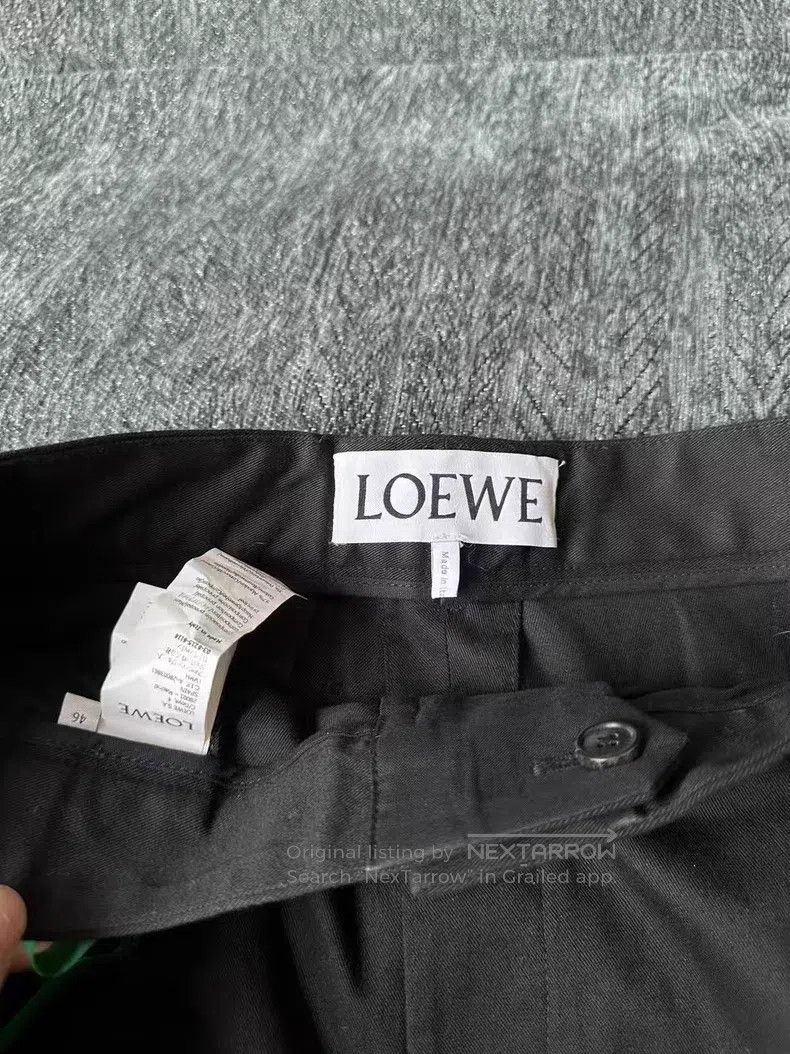 Loewe Loewe Black Leather Badge Work Pants Size 30" / US 8 / IT 44 - 3 Thumbnail
