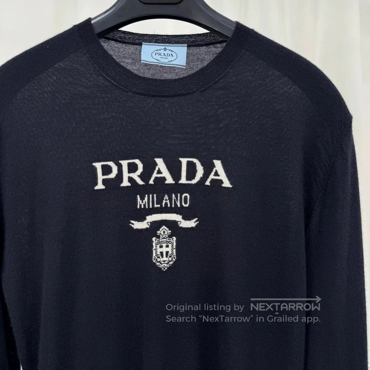 Prada prada cashmere embroidered knit sweater. Size US S / EU 44-46 / 1 - 3 Thumbnail