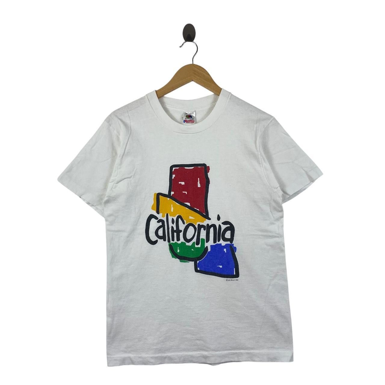 Vintage Vintage 1990 CALIFORNIA ILLUSTRATION ARTWORK Tee Shirt Top Size US M / EU 48-50 / 2 - 1 Thumbnail