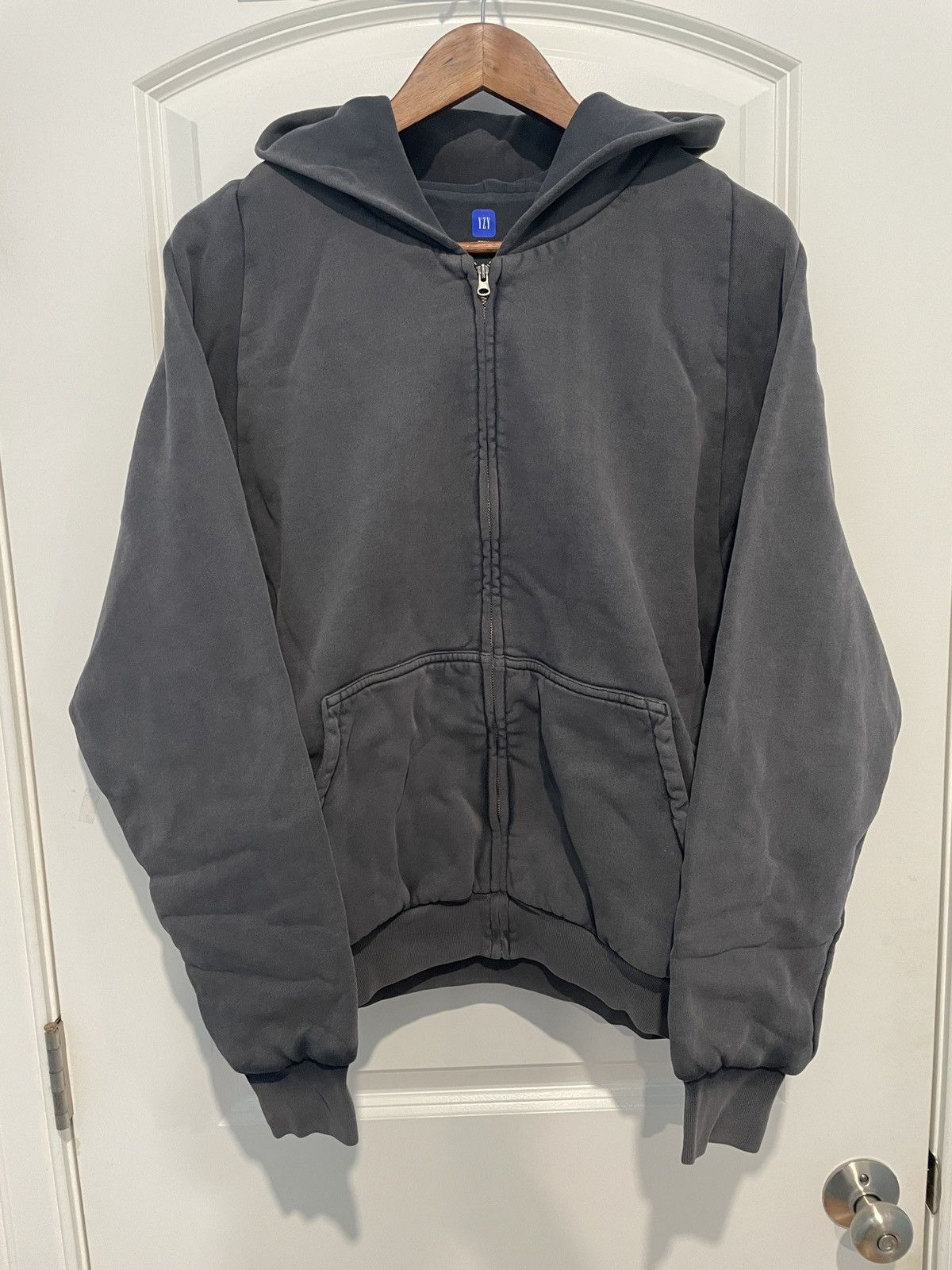 Balenciaga × Gap × Yeezy Yeezy Gap Zip Up Hoodie Poetic Black Small Size US S / EU 44-46 / 1 - 1 Thumbnail