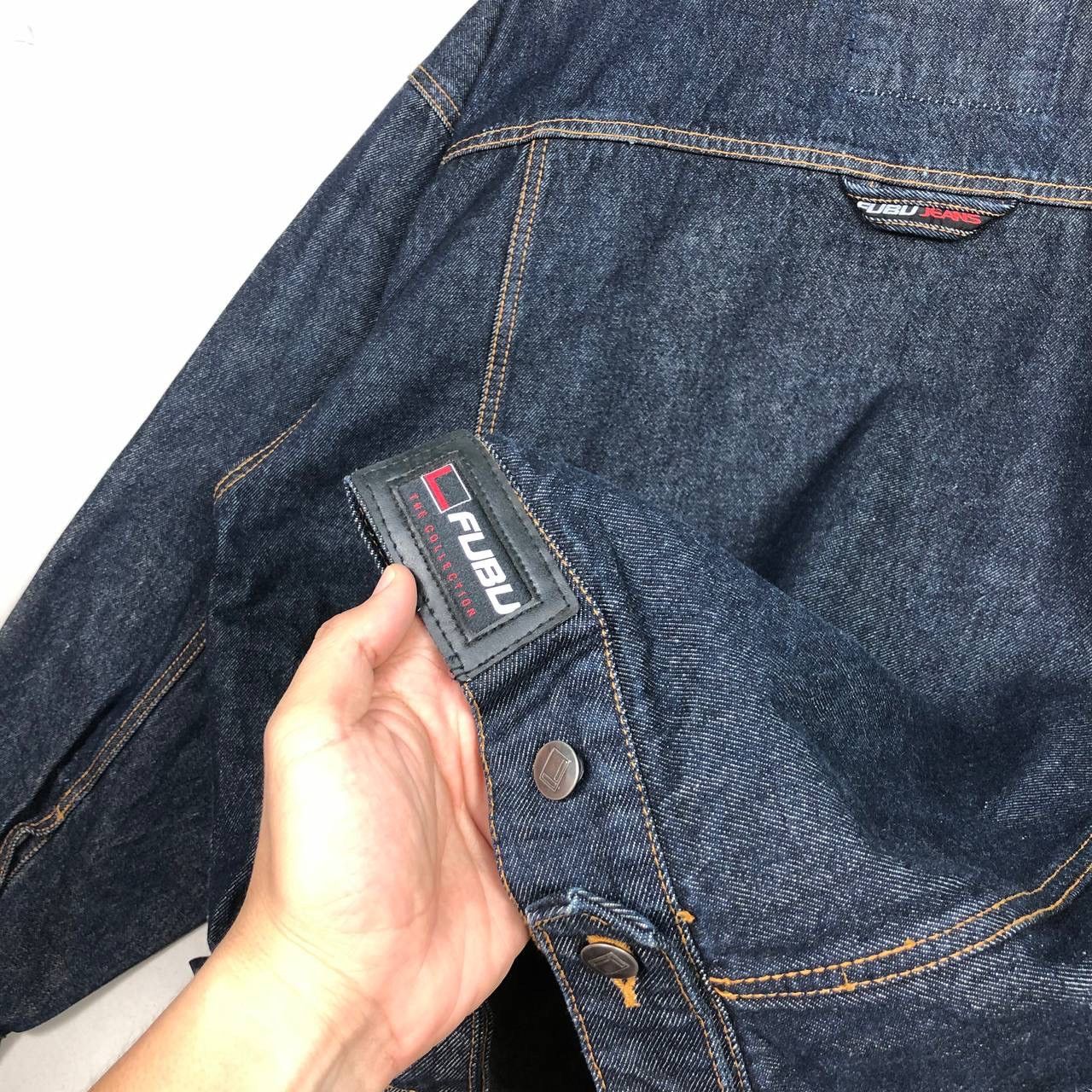 Fubu 2000s FUBU Denim Jacket Fubu Trucker Jacket Jeans Size US L / EU 52-54 / 3 - 6 Thumbnail