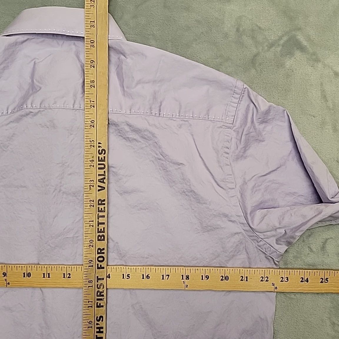 BUGATCHI Bugatchi Shirt Men L Lavender Shaped Fit Embroidered Logo Button Up Dress Cotton Size 42R - 8 Thumbnail