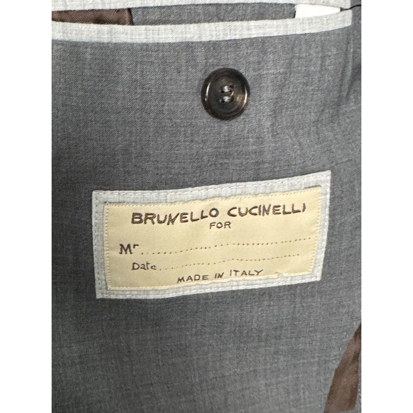 Brunello Cucinelli Brunello Cucinelli Gray Wool Silk Blazer Suit Jacket 46 36R Size 36R - 3 Thumbnail