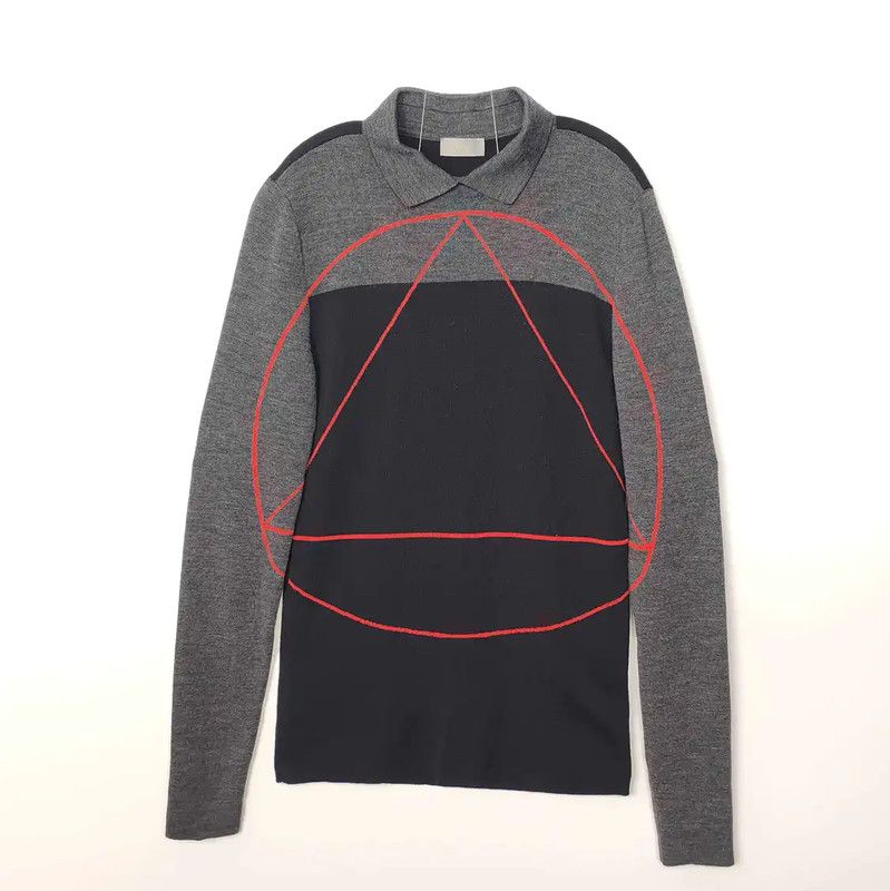 Dior Gray Wool Pullover Sweater for Men 0089