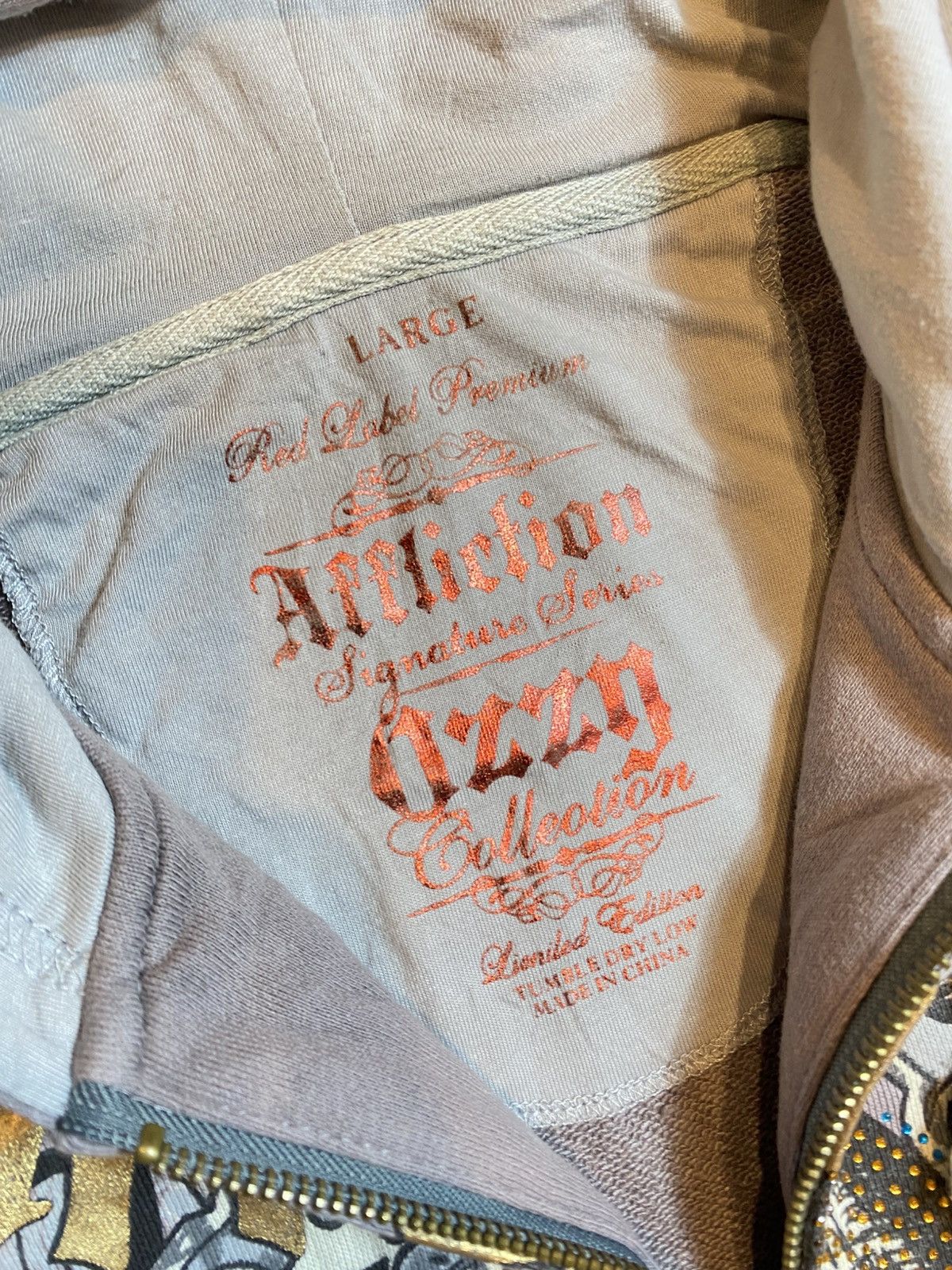 Affliction × Ozzy Osbourne × Vintage Affliction X Ozzy Osbourne Signature Series Grunge Swarovski Size US XL / EU 56 / 4 - 3 Thumbnail