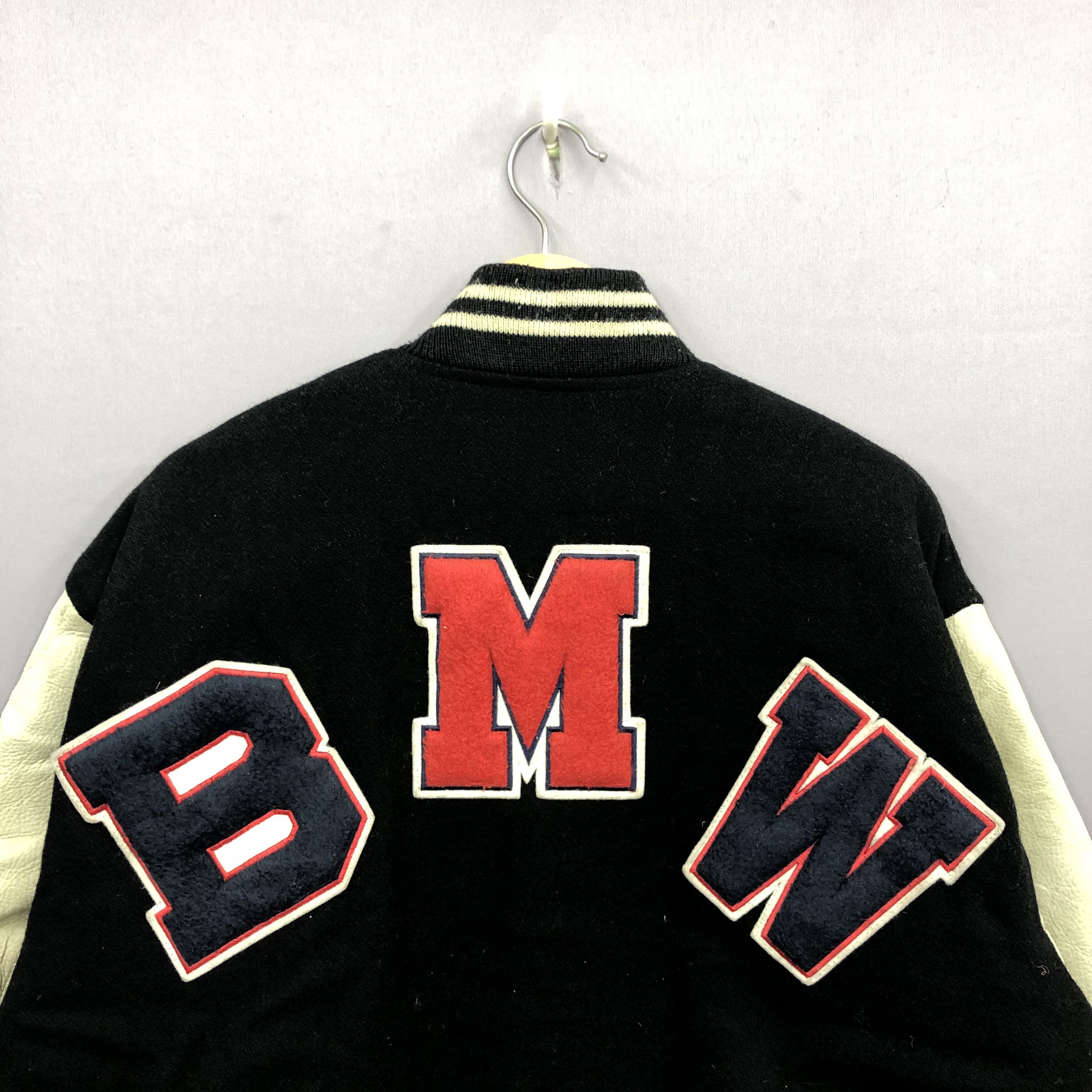 Vintage Vintage 90s BMW Phinx Japanese Harajuku Varsity Wool Jacket Size US L / EU 52-54 / 3 - 3 Thumbnail