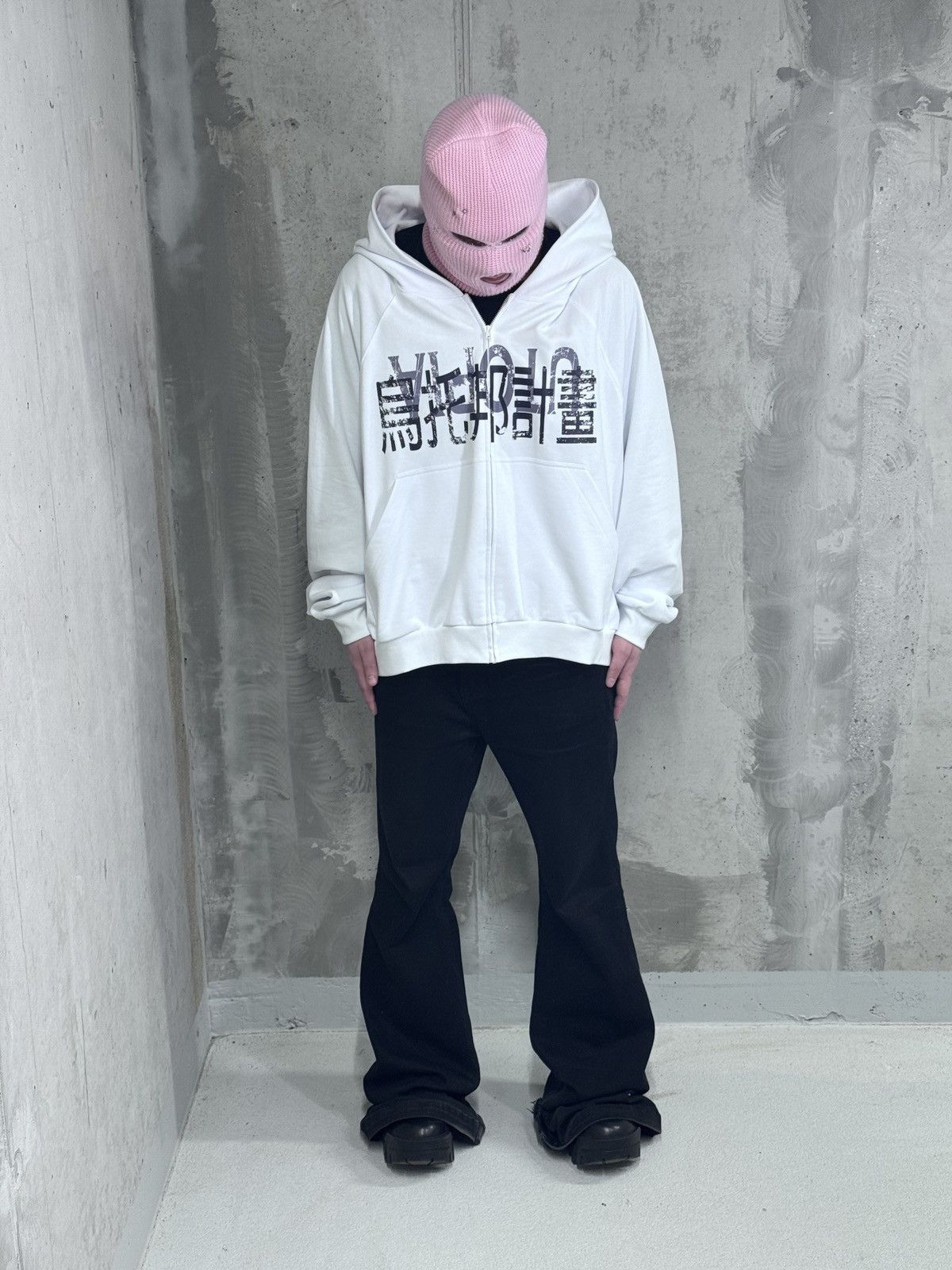 PROJECT G/R ✅Utopia Project 25 Oversized ChinaLogo hoodie whits zip Size US L / EU 52-54 / 3 - 8 Thumbnail