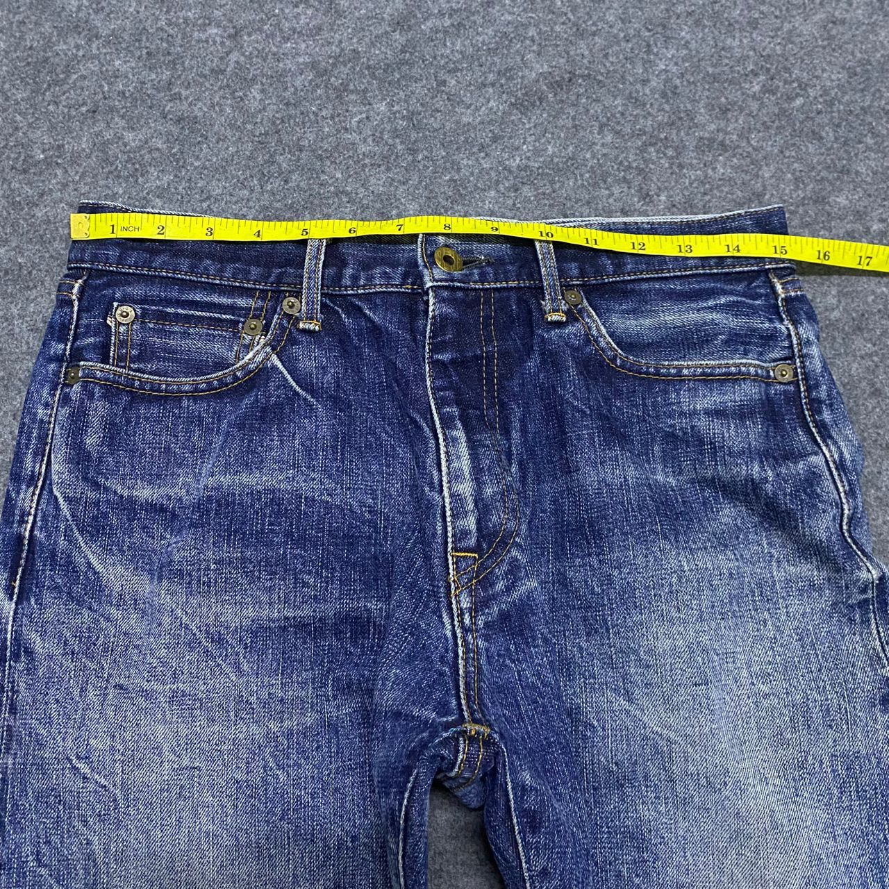 Japan Blue Vintage Blue Japan Selvegde Redline Distressed Denim Size US 31 - 6 Thumbnail