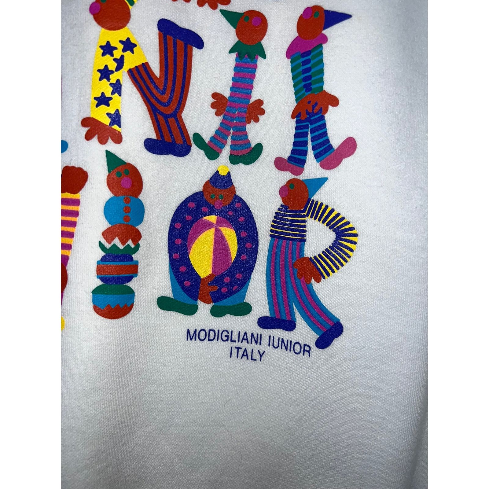 Vintage Modigliani Iunior Sweatshirt Italy Spellout Crewneck Large Size US L / EU 52-54 / 3 - 6 Thumbnail