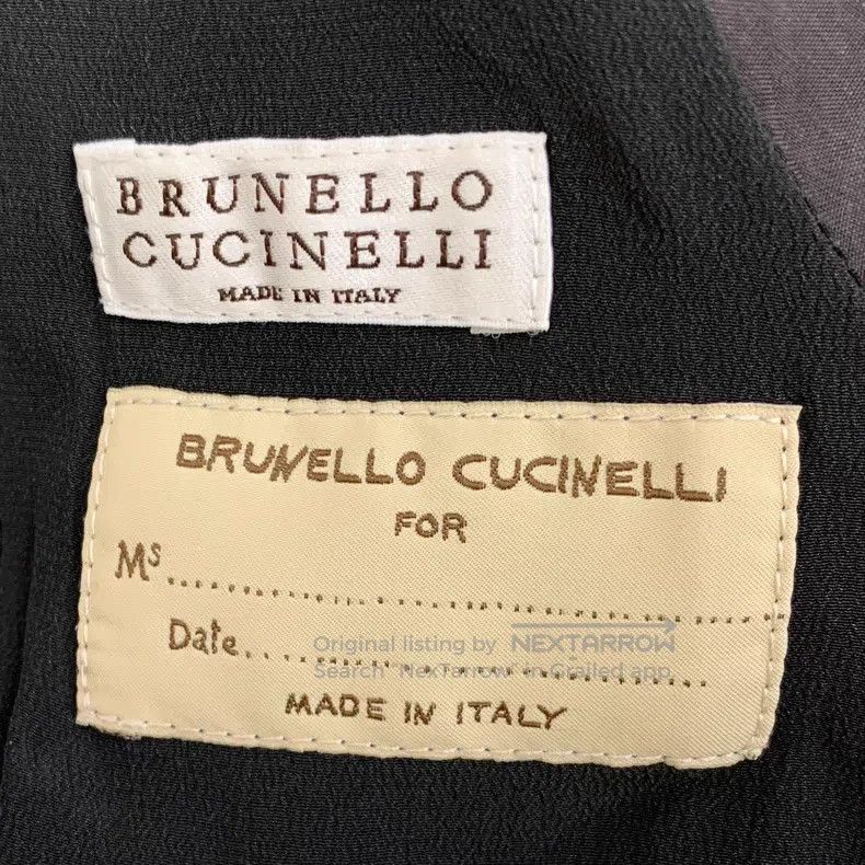 Brunello Cucinelli Brunello Cucinelli Black wool collar long-sleeve suit jack Size XS / US 0-2 / IT 36-38 - 5 Thumbnail