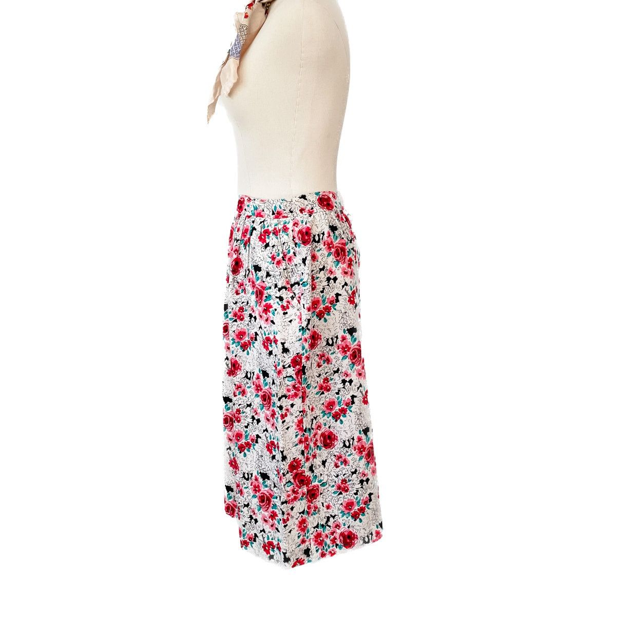 Vintage Vintage coquette floral pleated skirt pockets size XS / SP Size 27" / US 4 / IT 40 - 3 Thumbnail