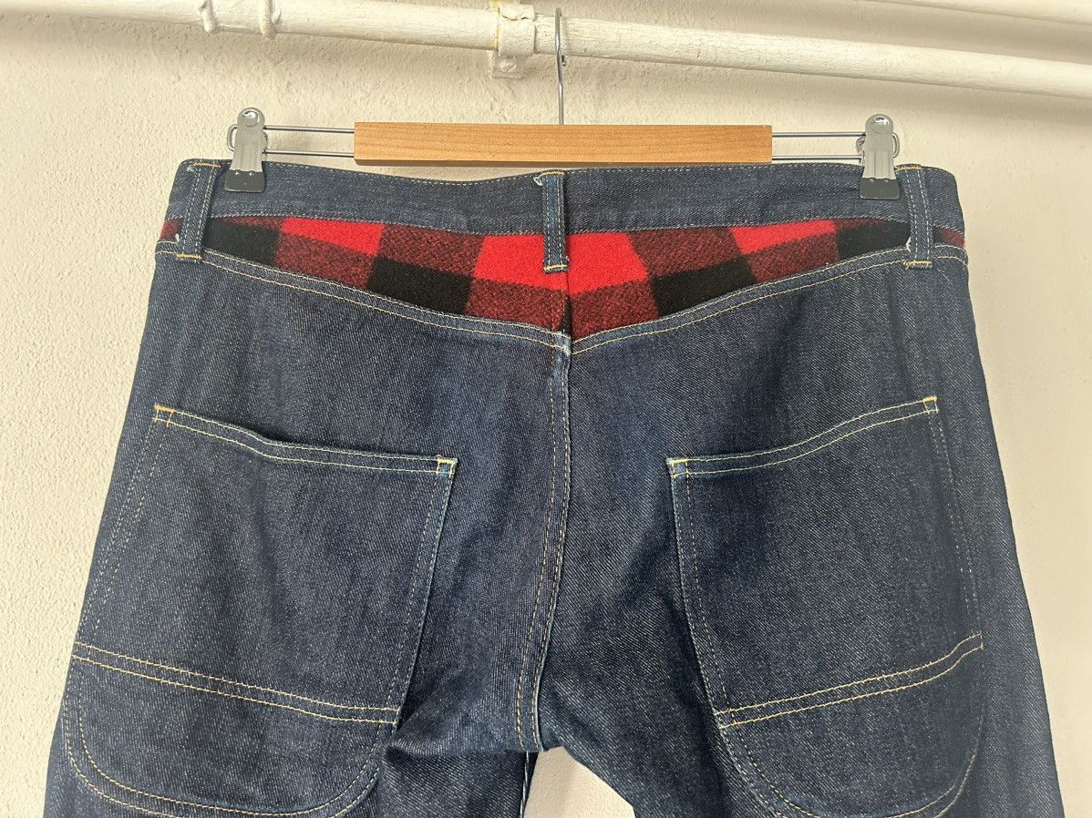 Comme des Garcons Tartan Check Yoke Jeans Size US 35 - 10 Thumbnail