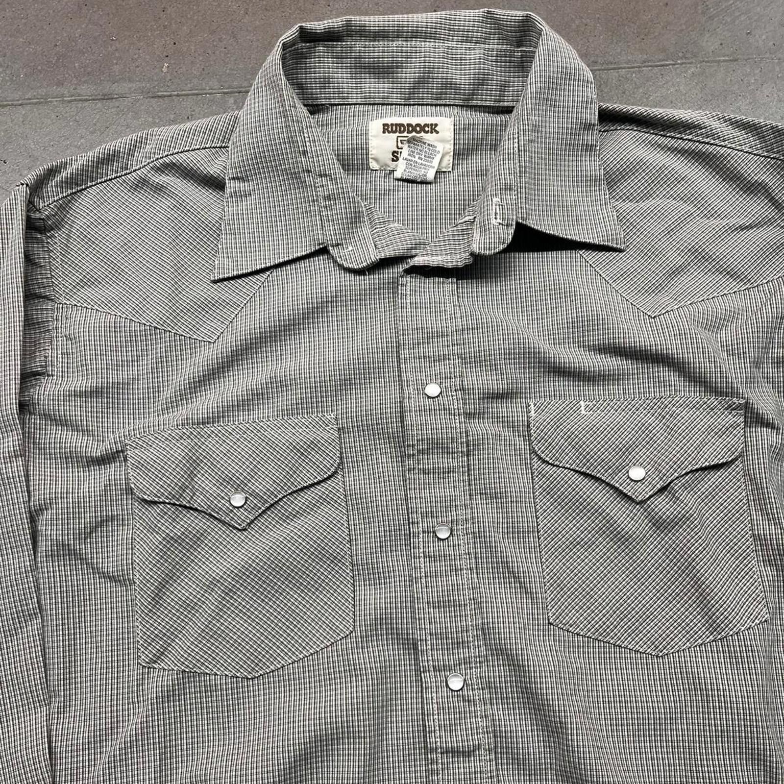 Designer Vintage 80s Ruddock Shirts Western Pearl Snap Button-Up Size US XL / EU 56 / 4 - 2 Thumbnail