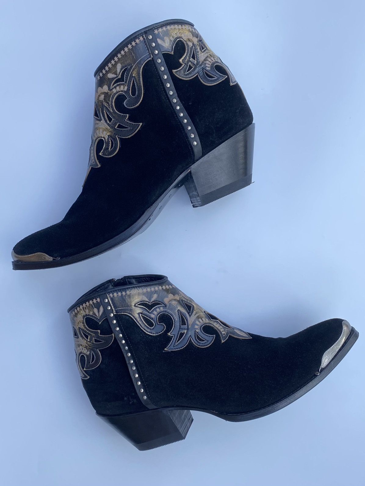 Sendra Sendra Dark Westerboot Leather Cowboy Boots Size US 8 / IT 38 - 4 Thumbnail