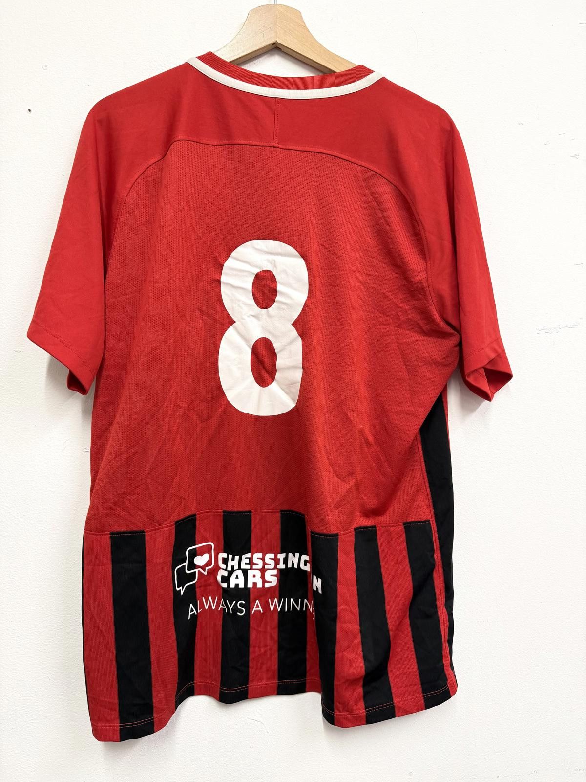 Nike Nike Men's Red and Black Striped Football Jersey Size US XL / EU 56 / 4 - 4 Thumbnail
