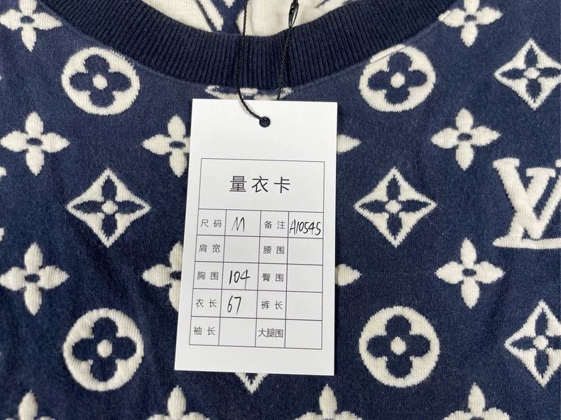 Louis Vuitton Louis Vuitton Old flower full LOGO knitted sweatshirt Size US M / EU 48-50 / 2 - 6 Thumbnail