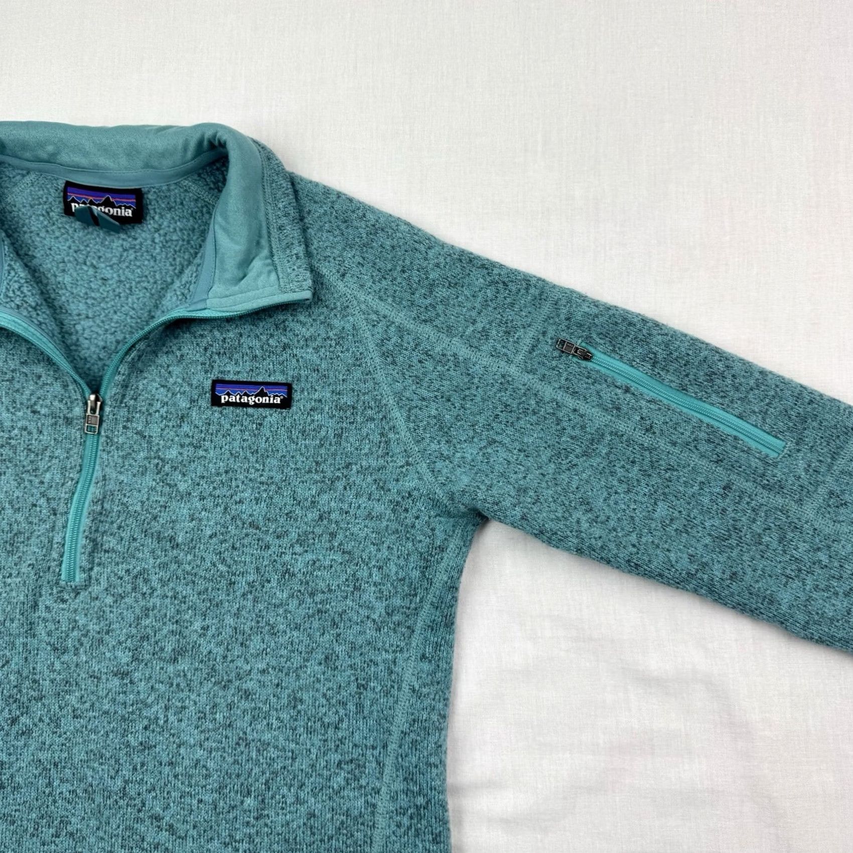 Patagonia Patagonia Better Sweater Womens M Teal Short Zip Collared Fall 2016 Jacket Outdoor Nature Classic Mens Girls Womens Size M / US 6-8 / IT 42-44 - 4 Thumbnail