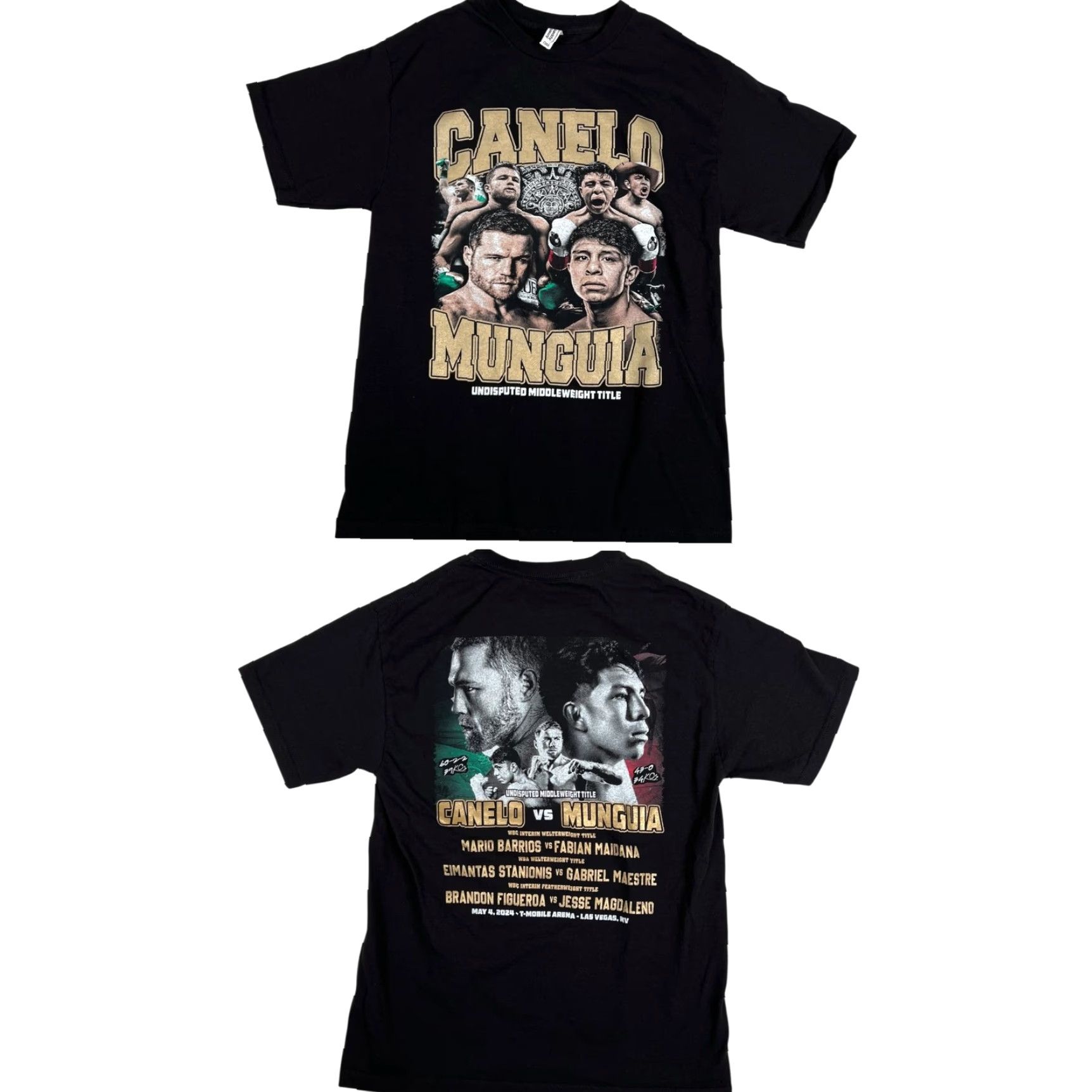 American Apparel Canelo vs Munguia Shirt Mens Small Black T-Shirt Boxing Undisputed Title Fight 2024 Size US S / EU 44-46 / 1 - 2 Thumbnail