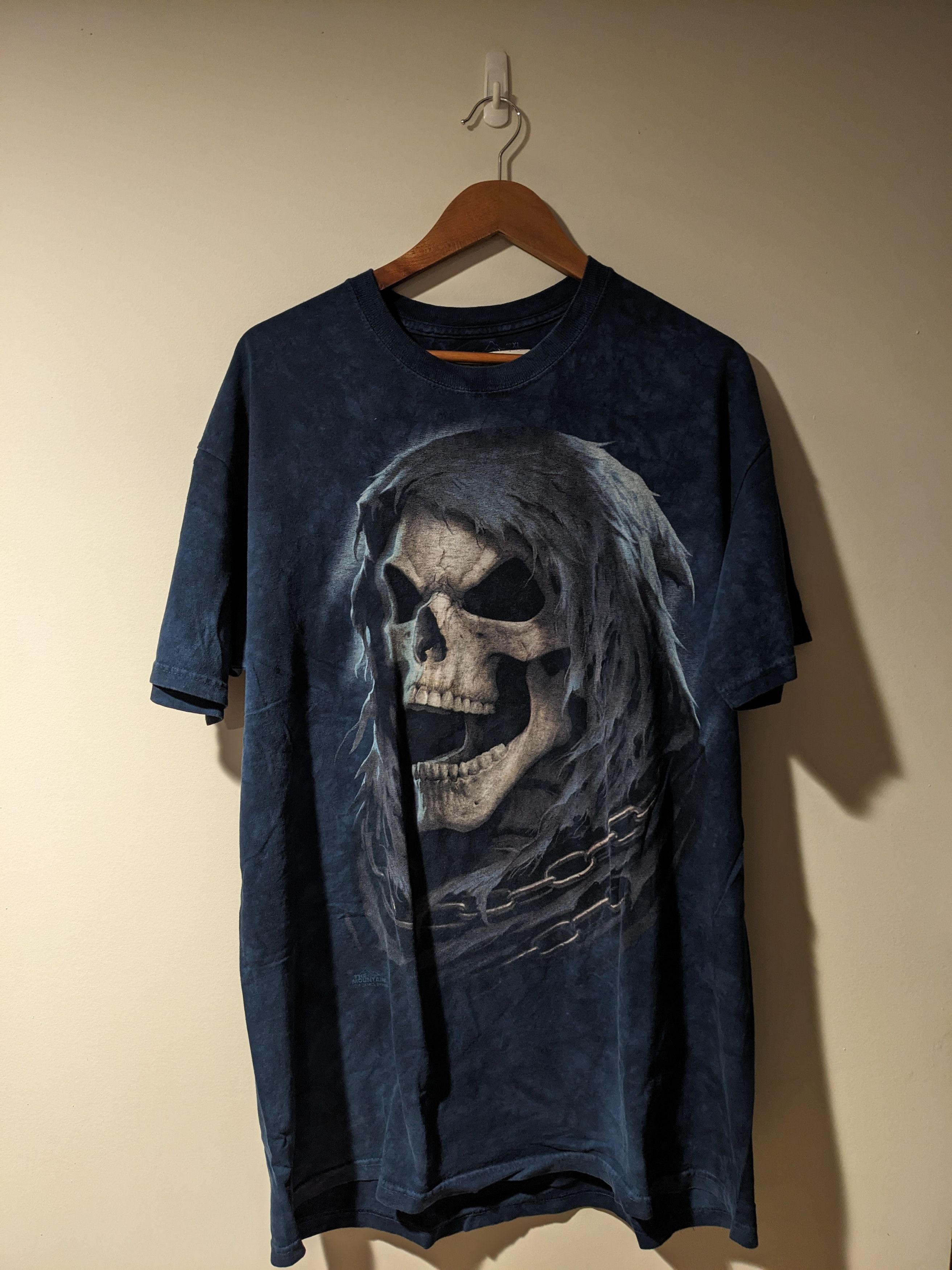 The Mountain × Vintage Vintage 2014 The Mountain Grim Reaper Skull X-Large T-Shirt Size US XL / EU 56 / 4 - 1 Thumbnail
