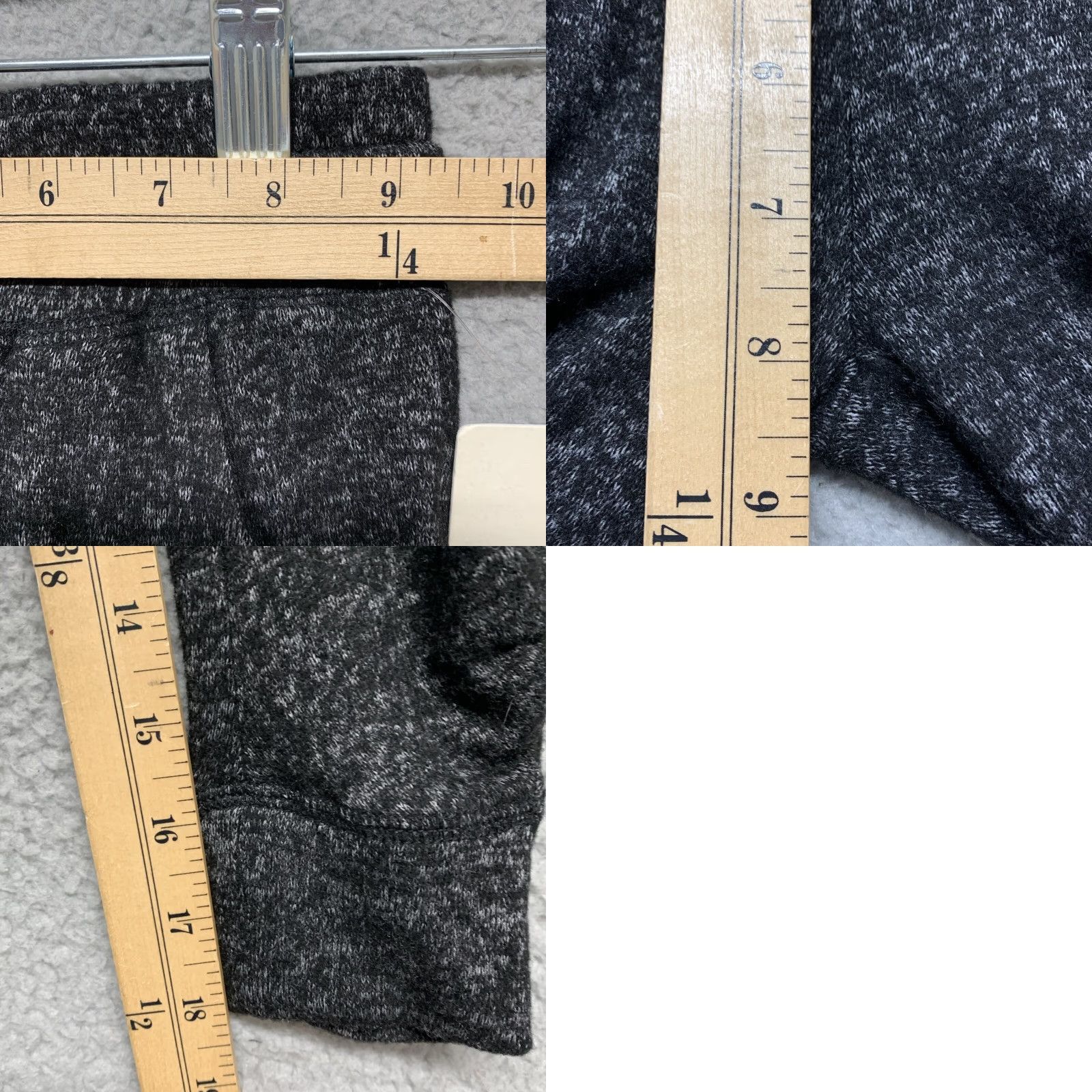 Vintage R&R Boys/Girls Sweat Pants XS Heather Black Pockets Stretch Gathered Ankle NWT NEW Front Pleated Regular Tapered Inseam 18 in Pants Style Size 26" / US 2 / IT 38 - 8 Thumbnail