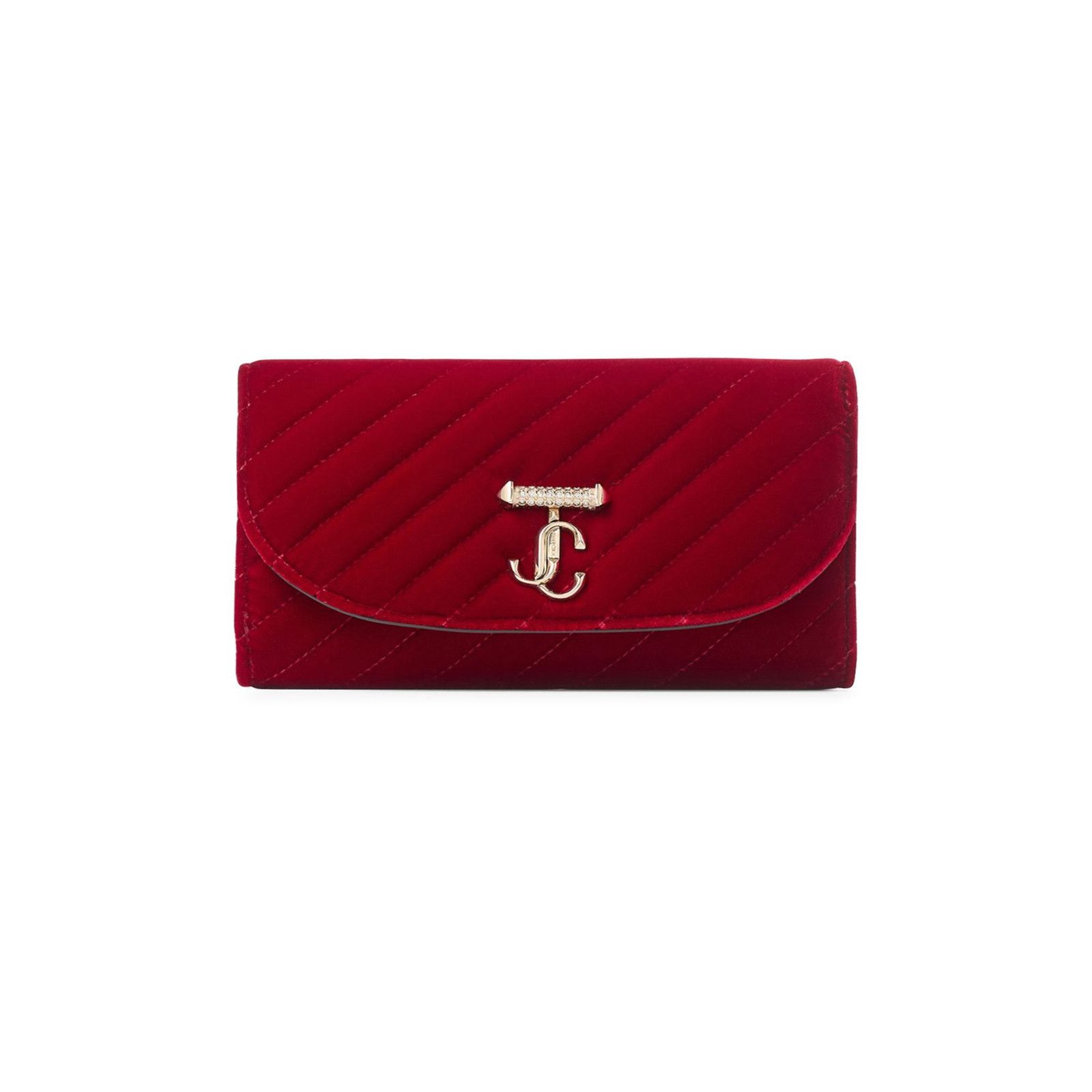 Jimmy Choo JIMMY CHOO Curve Ruby Red Chain Wallet Bag New Size ONE SIZE - 1 Thumbnail