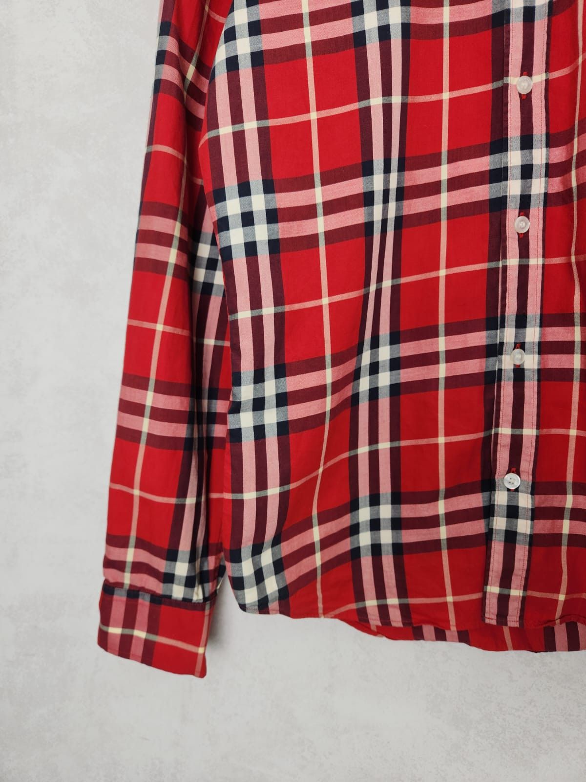 Burberry Burberry Checkered Red Shirt Size US M / EU 48-50 / 2 - 4 Thumbnail