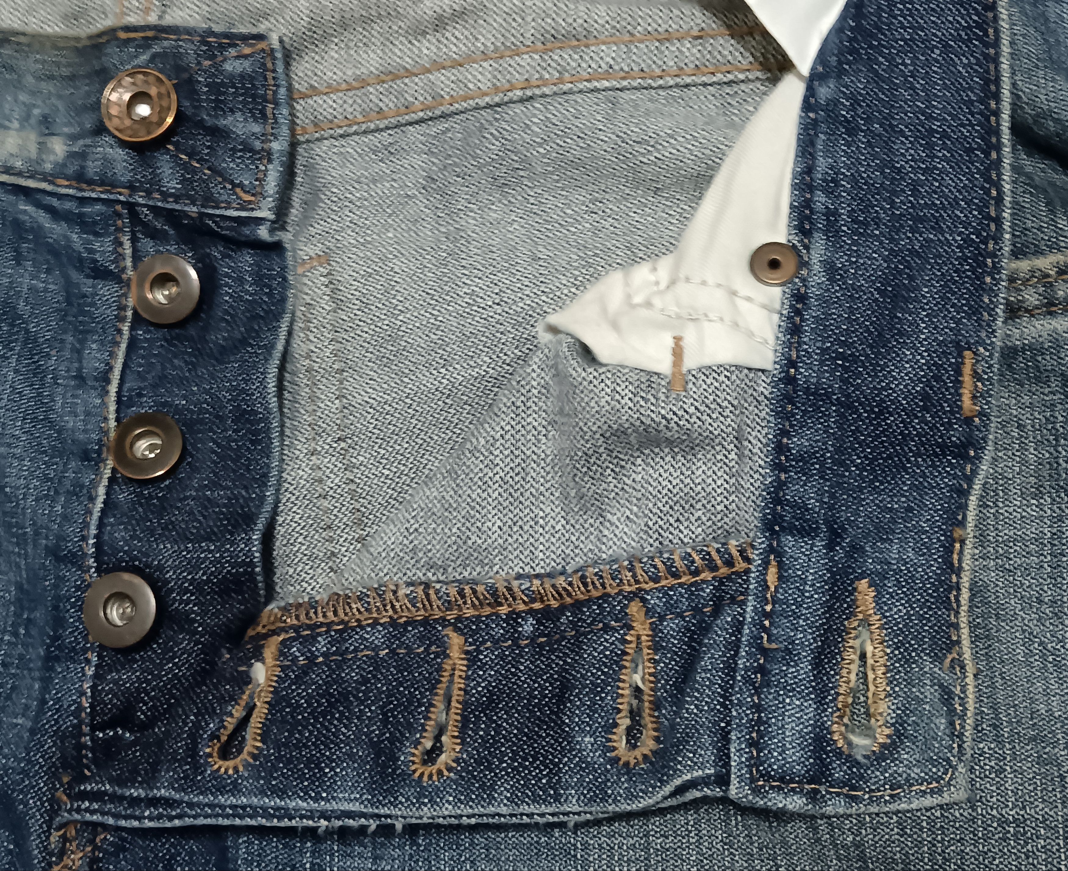 Vans VANS SEASONED BUTTON-FLY JEANS Size US 36 / EU 52 - 3 Thumbnail