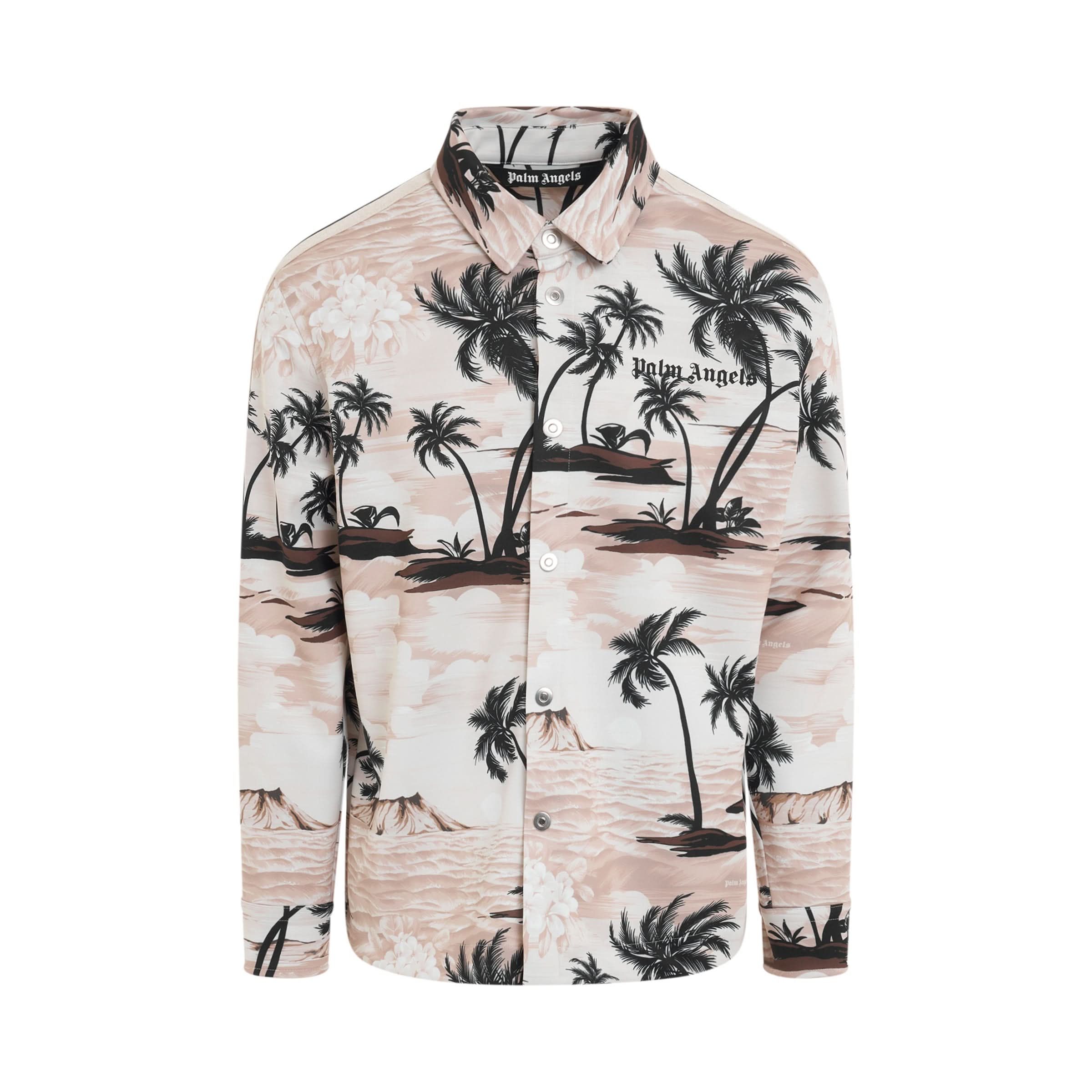 Palm Angels o1y0325 Logo Patterned Shirt in Multicolor Size US S / EU 44-46 / 1 - 1 Thumbnail