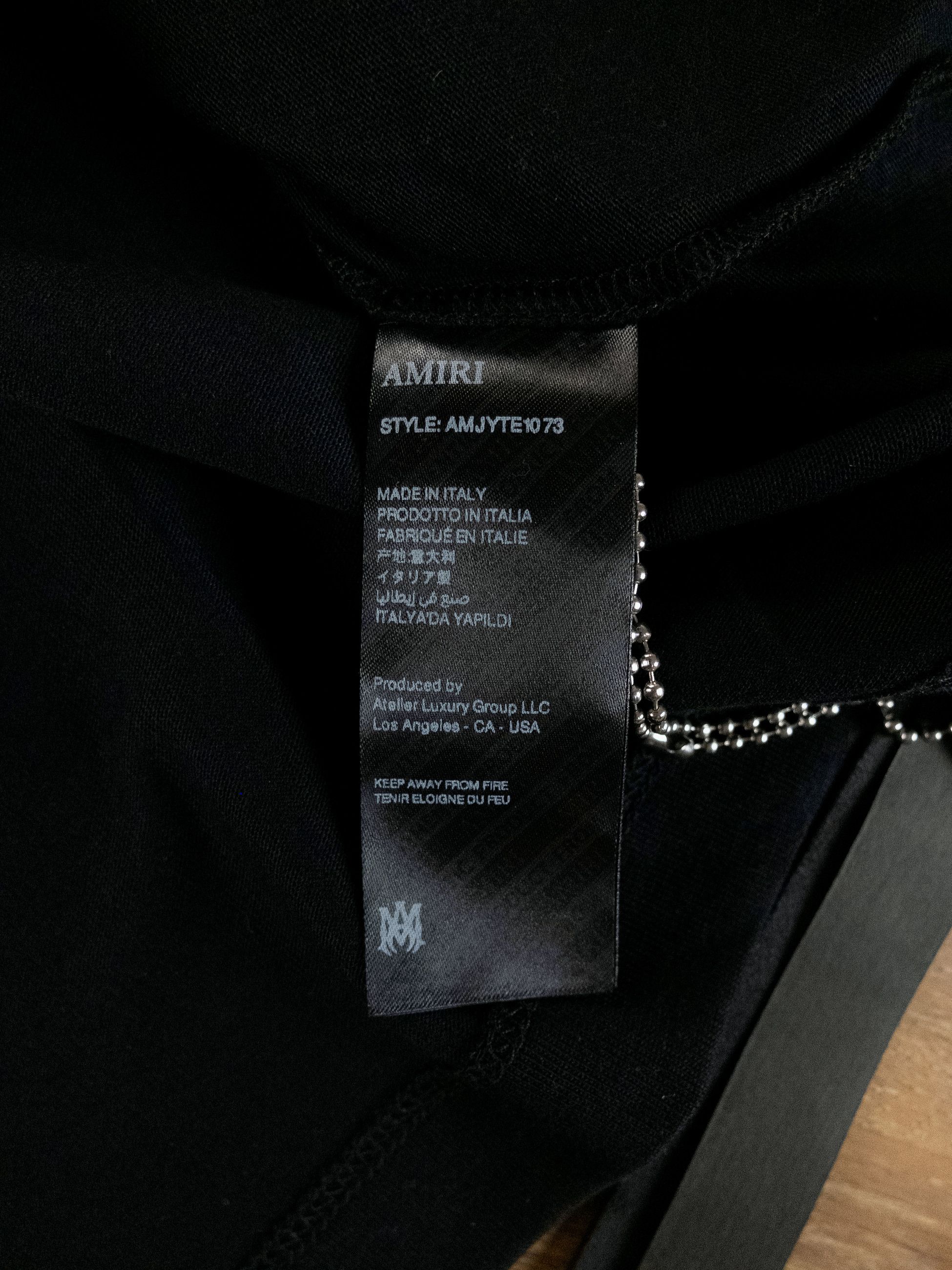 Amiri AMIRI Core collection black logo print t-shirt Large Size US L / EU 52-54 / 3 - 9 Thumbnail