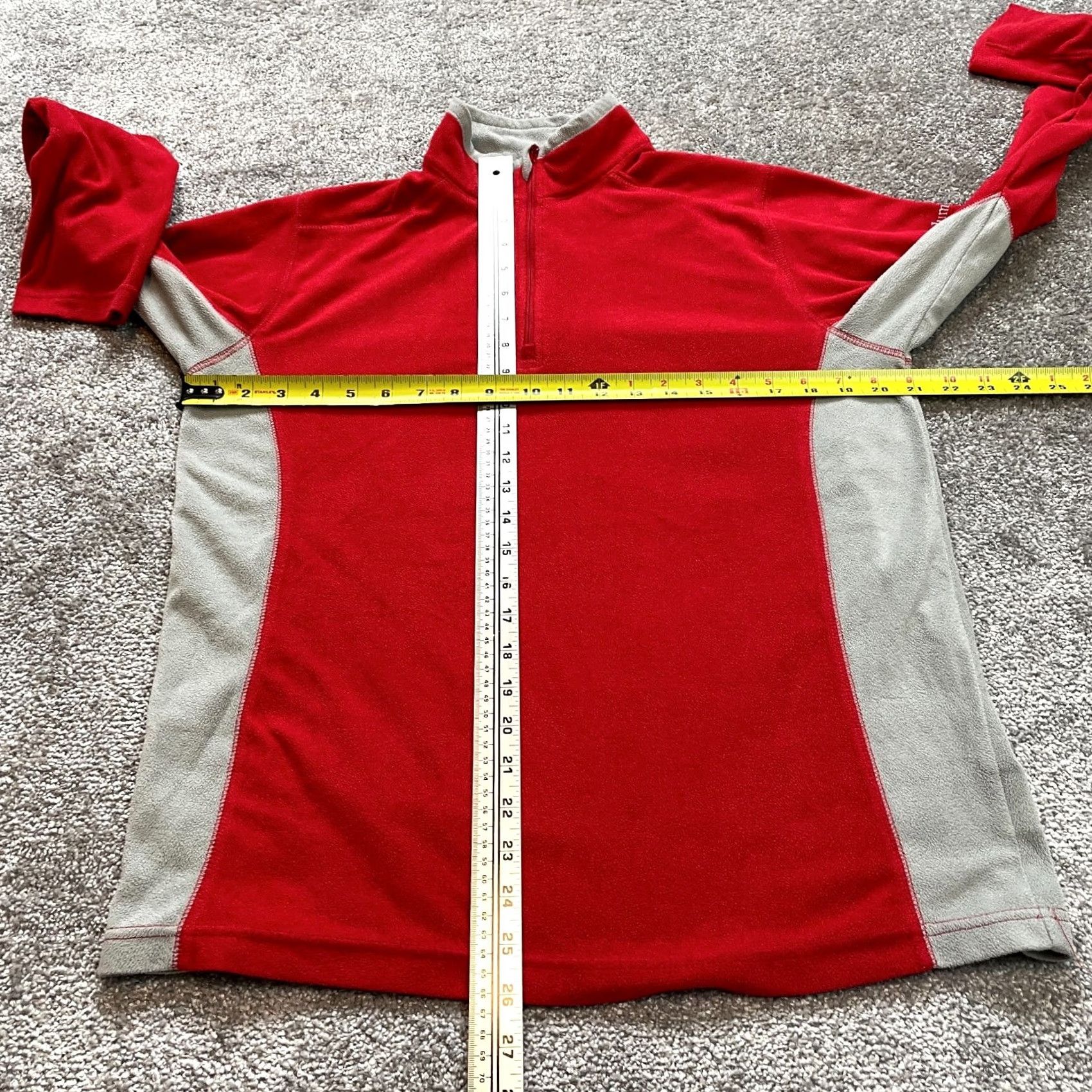 Logo 7 Columbia Jacket Mens Small Red Long Sleeve Fleece 1/4 Zip Logo Active Adult Shirt Size US S / EU 44-46 / 1 - 3 Thumbnail