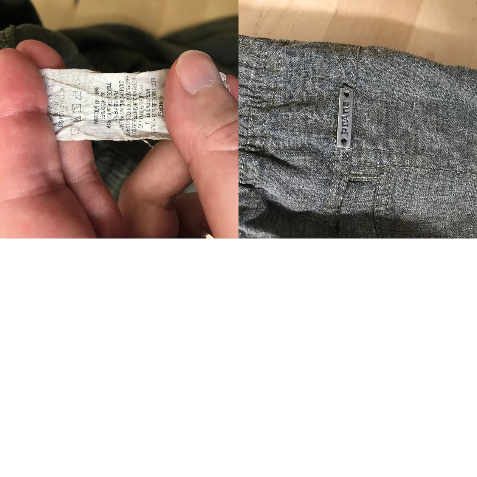 Prana prAna Mantra Jogger Pants Hemp Blend Elastic Waist Olive Green Womens Small Size 28" / US 6 / IT 42 - 8 Thumbnail