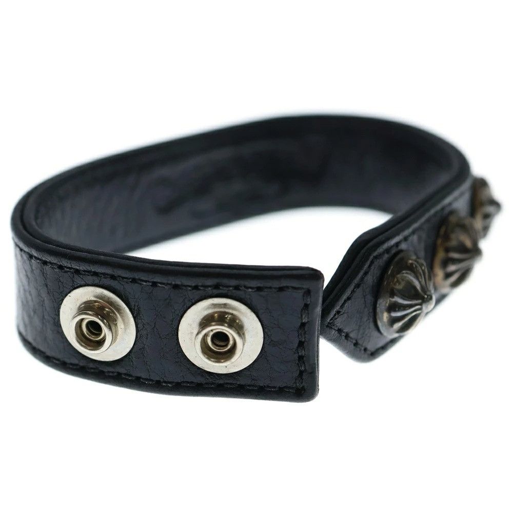 Chrome Hearts CHROME HEARTS 3 BUTTON 2 SNAP LEATHER BRACELET Size ONE SIZE - 2 Thumbnail