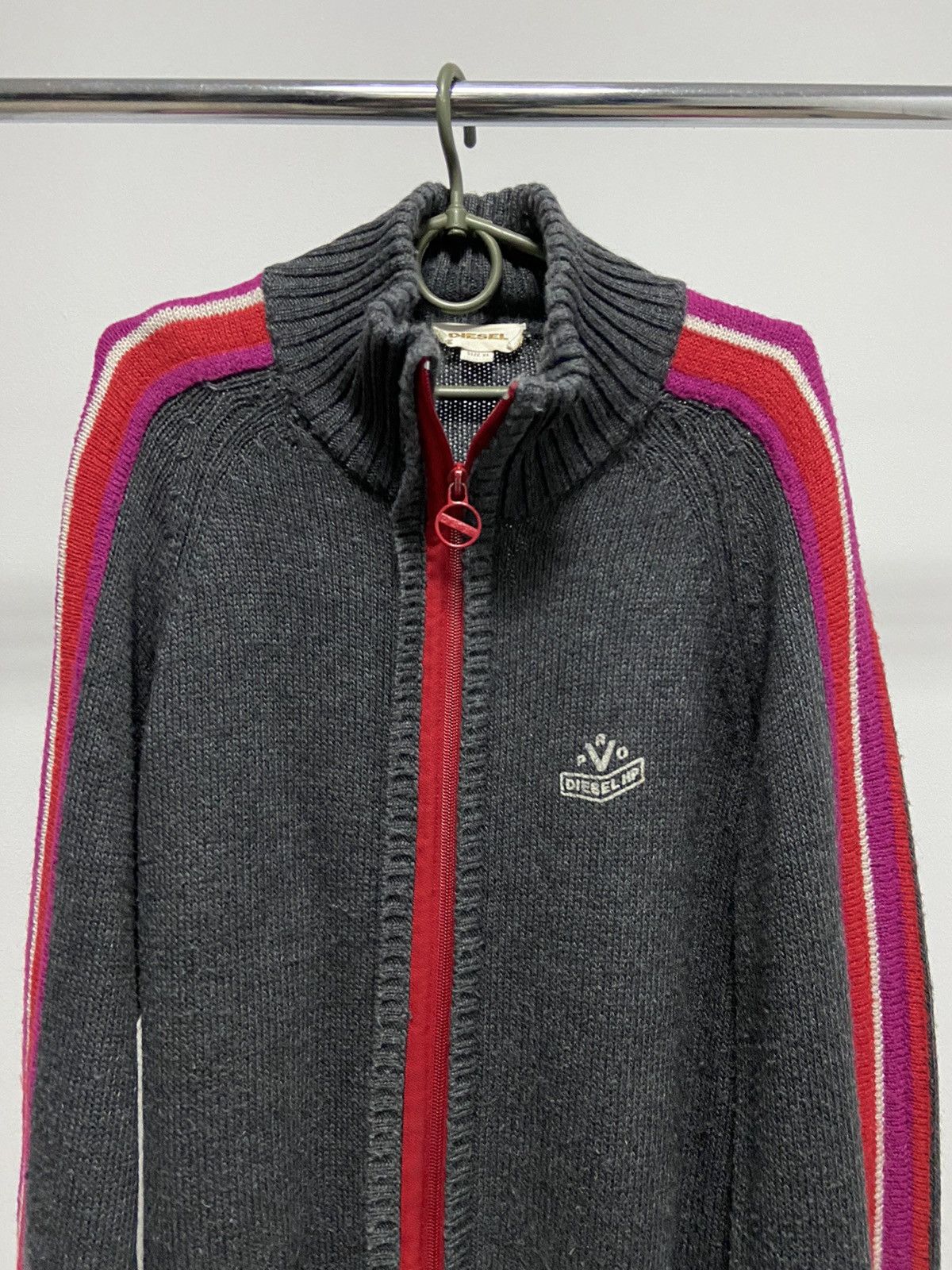 Diesel × Vintage Diesel sweater Knitted vintage logo wool 90s Size US XL / EU 56 / 4 - 2 Thumbnail