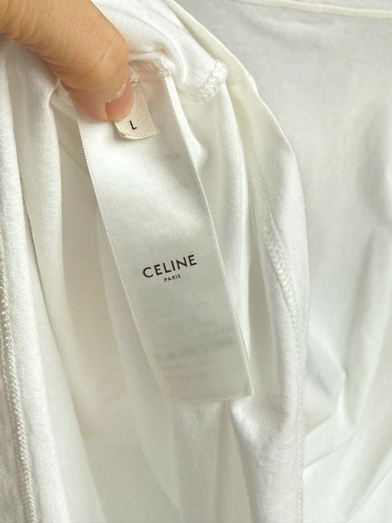 Celine Celine Logo Short Sleeve TShirt Size L Size US L / EU 52-54 / 3 - 7 Thumbnail